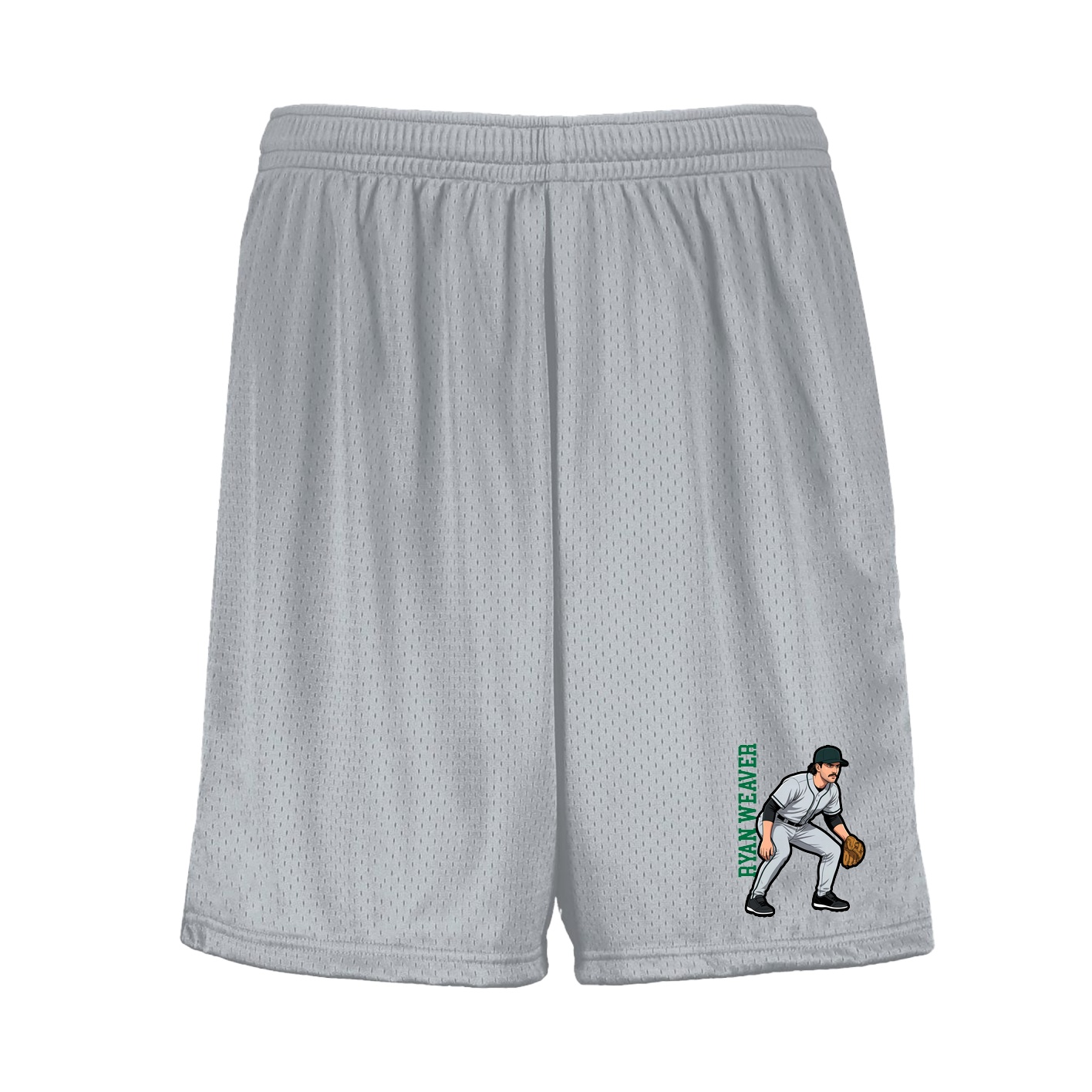 Shorts — Name Vertical in Silver