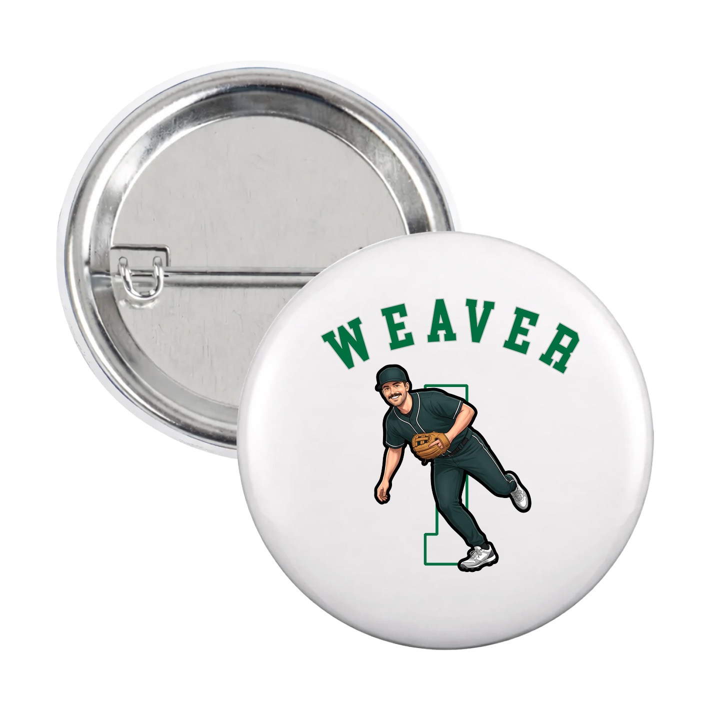 Game Day Button — Shirsey Arch in White