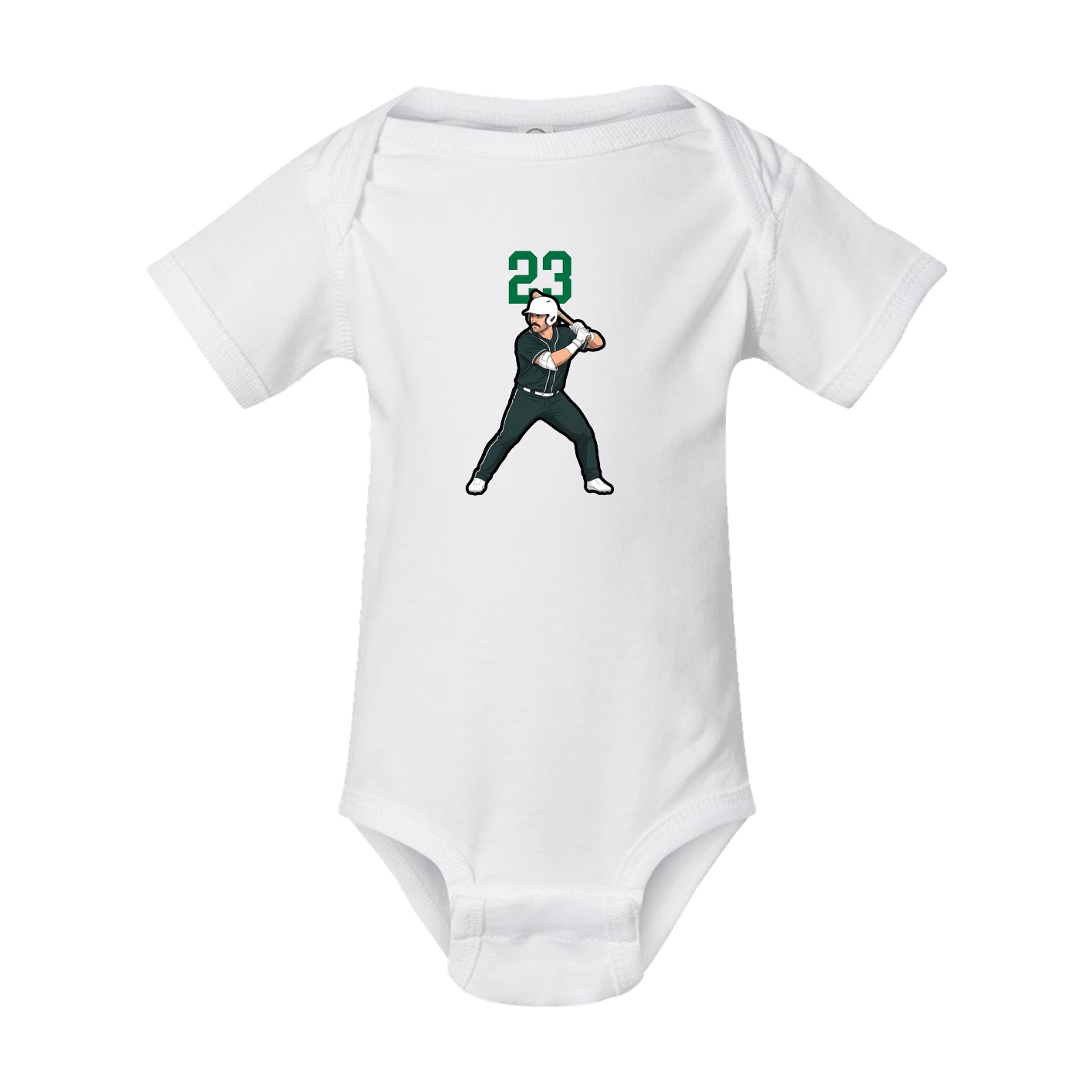 Baby Onesie — Number Top in White