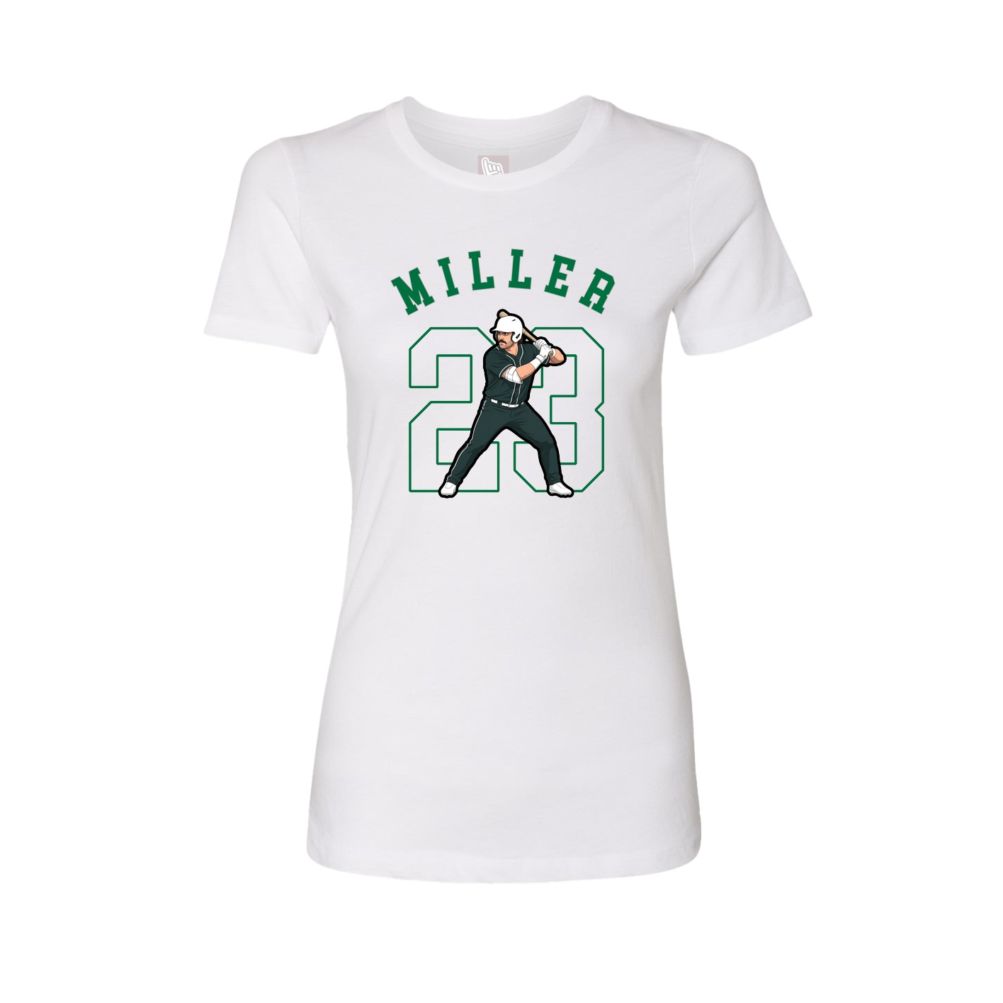 Fitted Women's Tee — Shirsey Arch in White