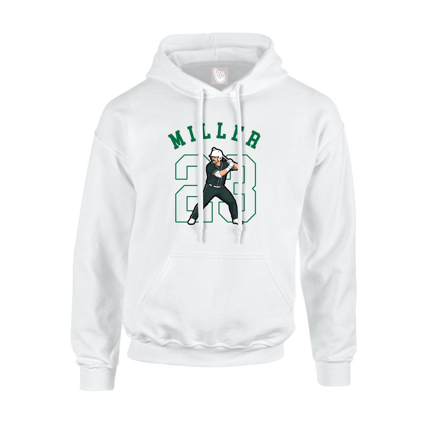 Youth Hoodie — Shirsey Arch in White