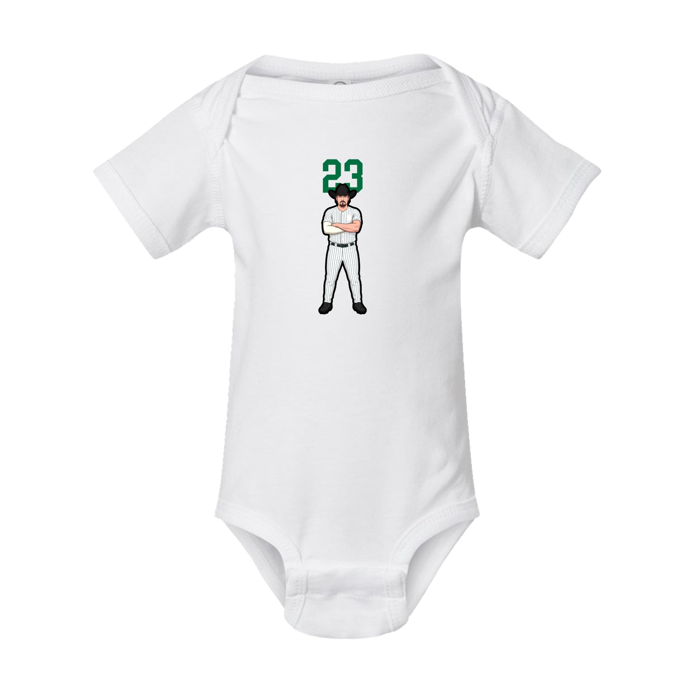 Baby Onesie — Number Top in White