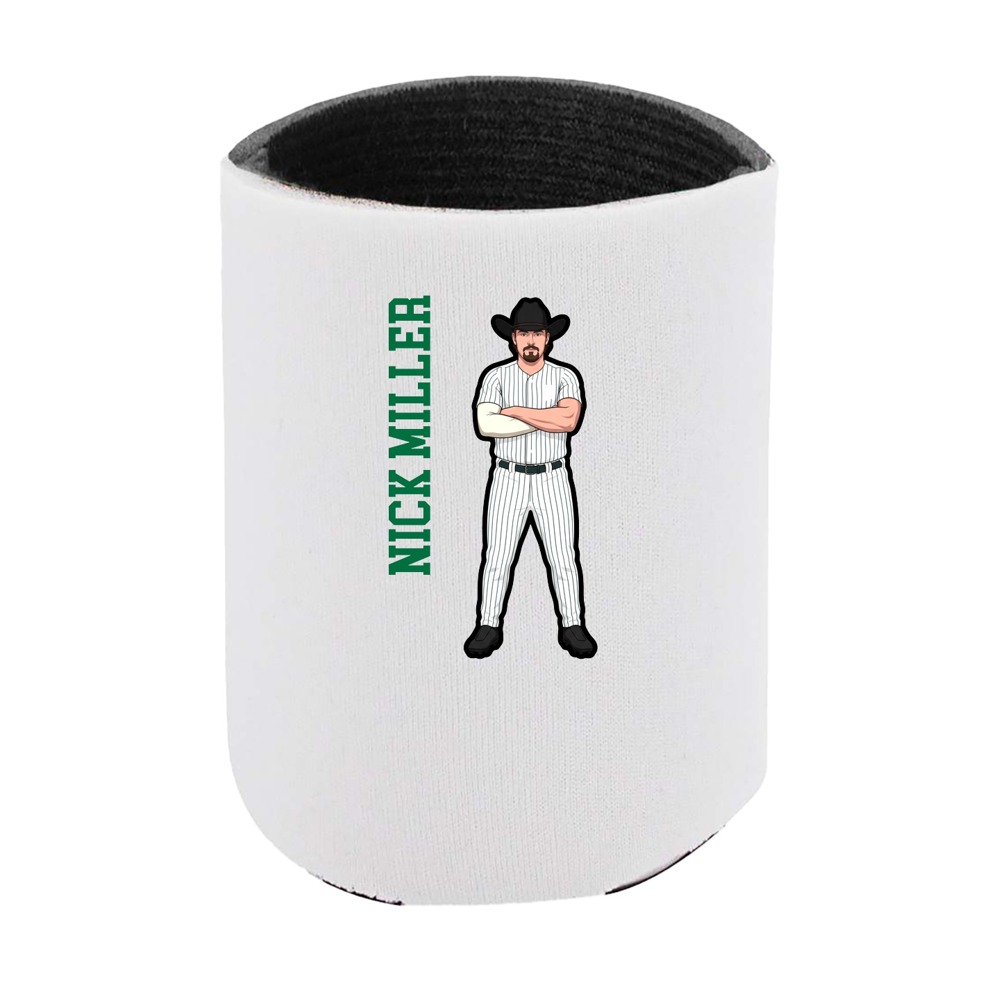 Can Holder — Name Vertical in White