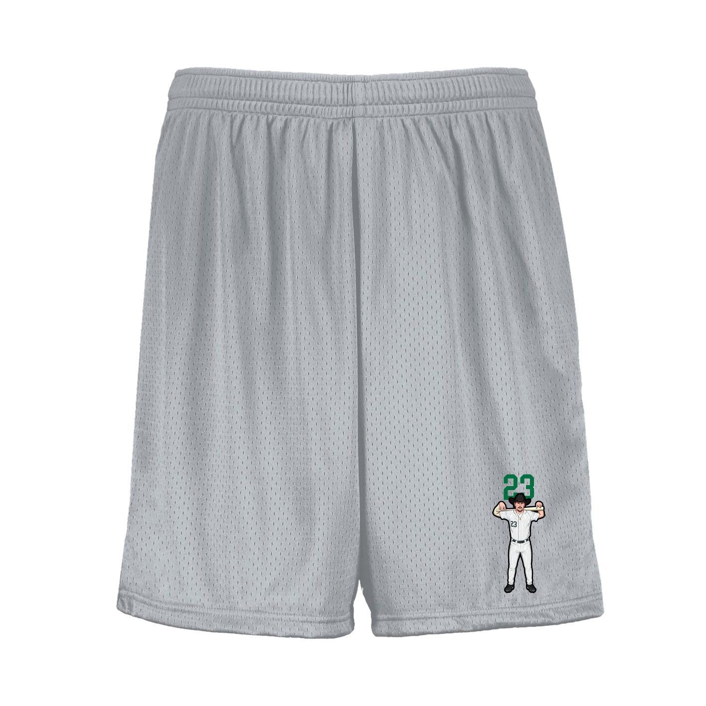 Shorts — Number Top in Silver