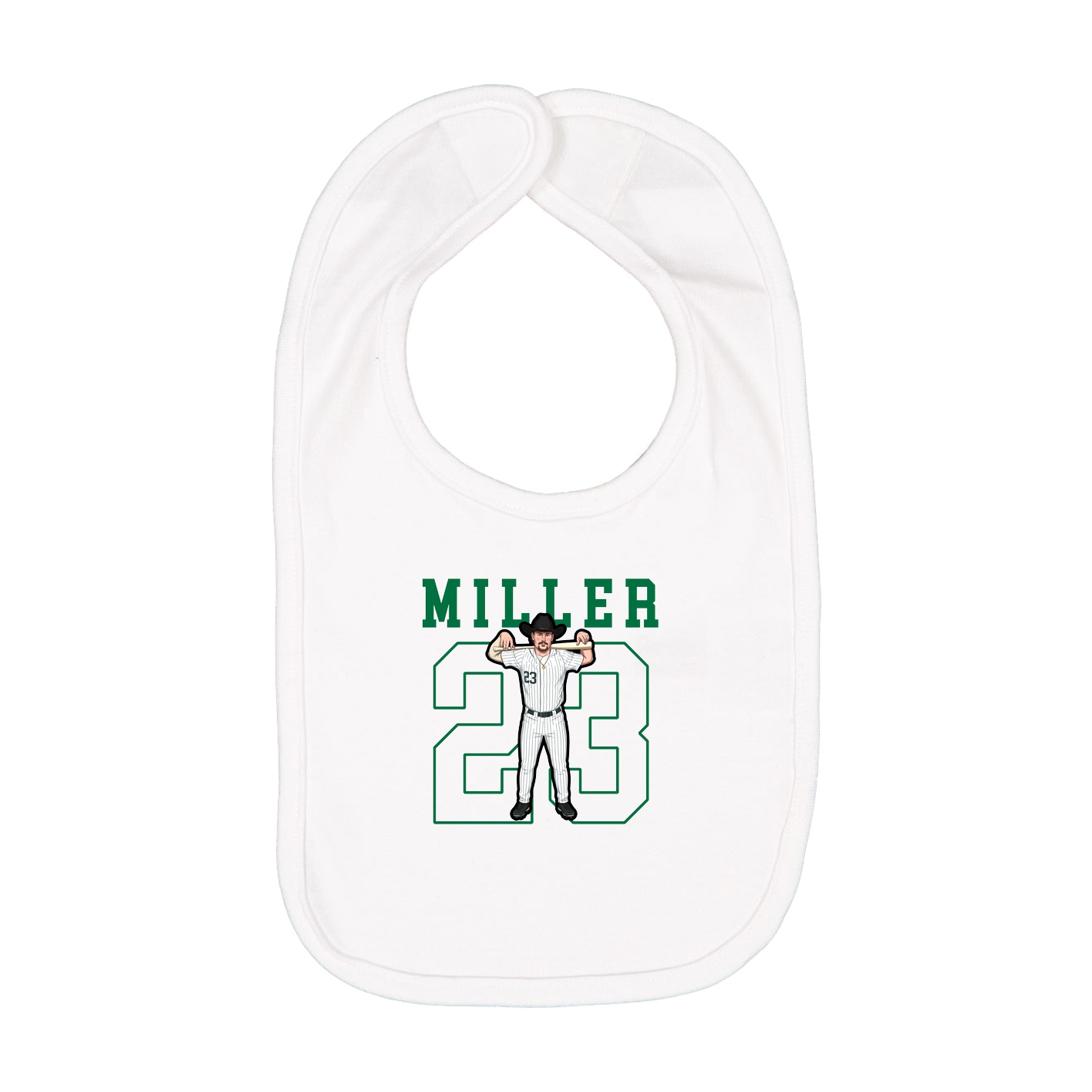 Infant Bib — Shirsey in White