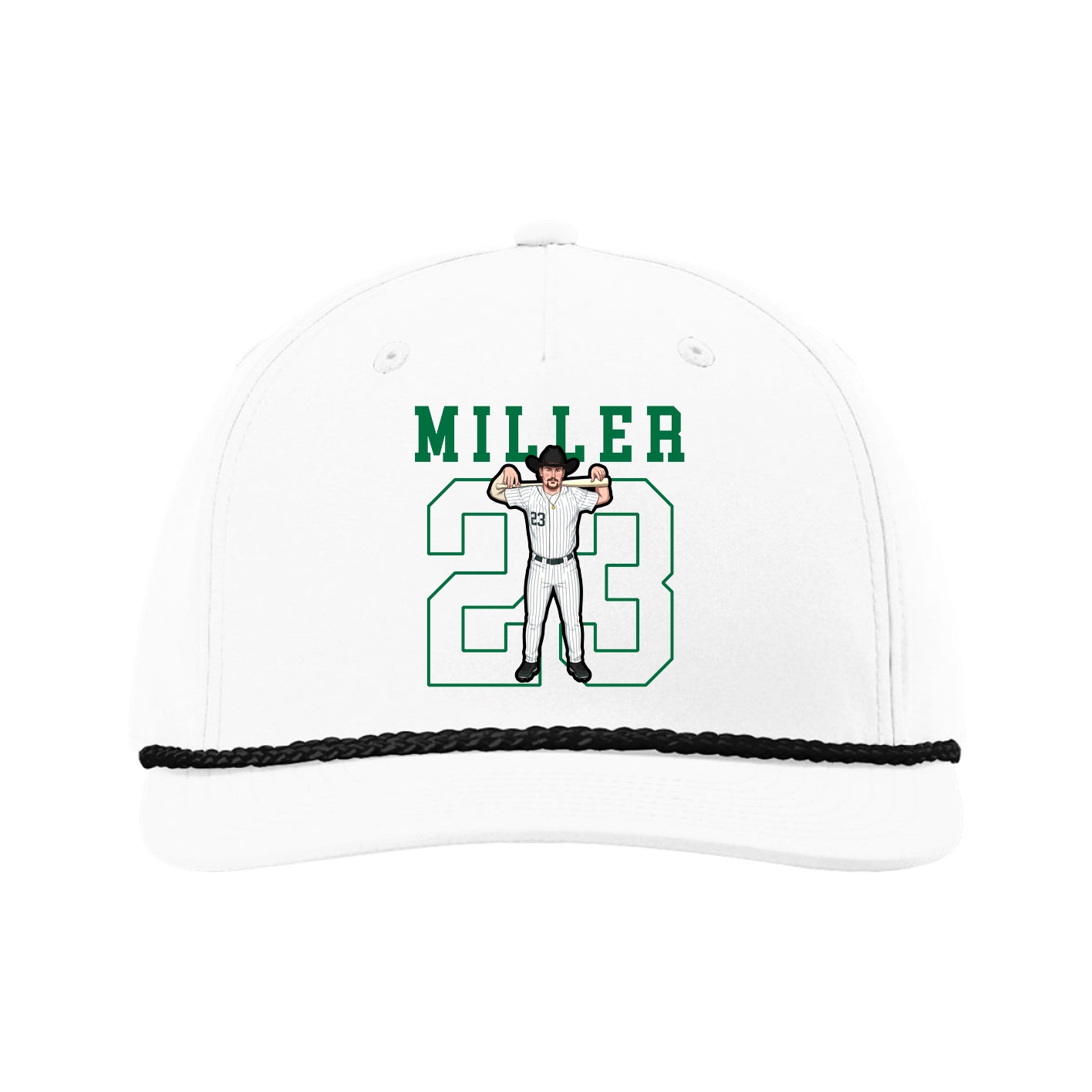 Five-Panel Classic Rope Cap — Shirsey in White