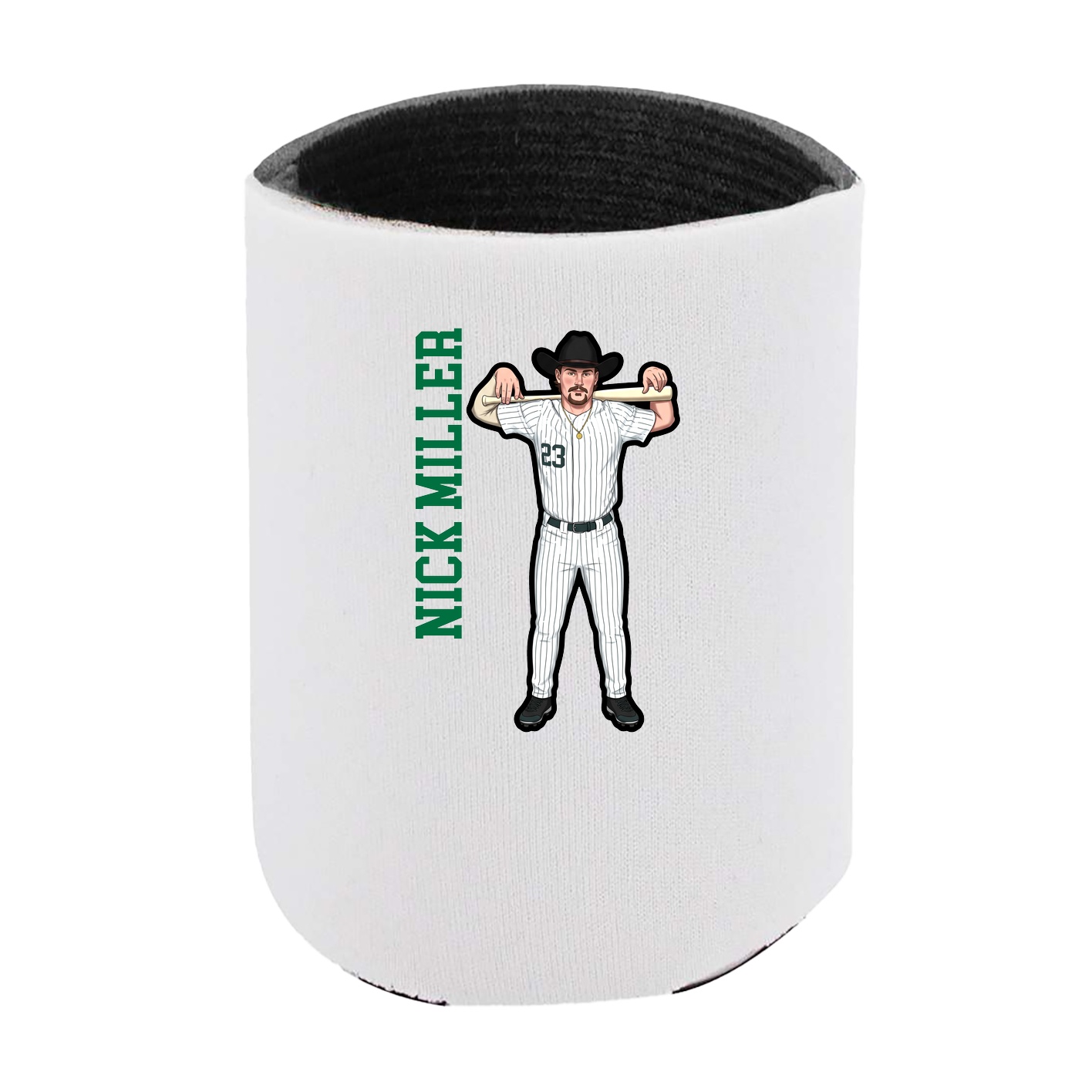 Can Holder — Name Vertical in White