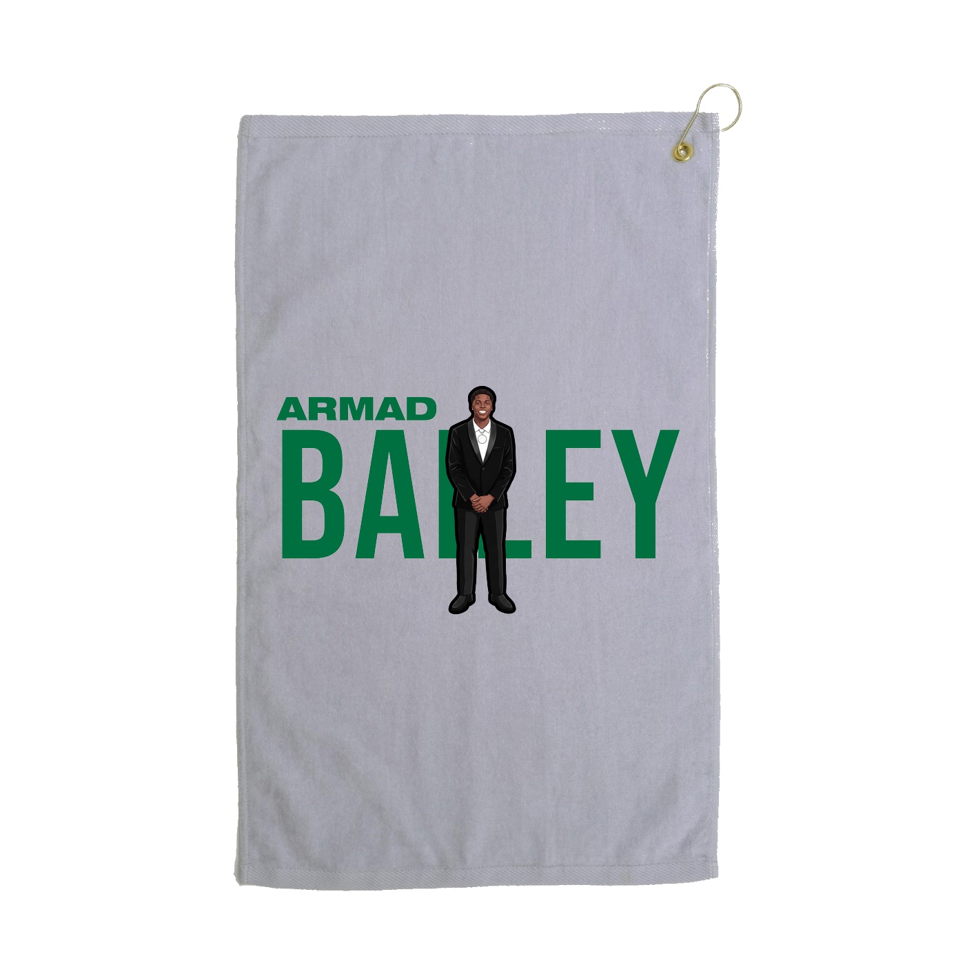 Golf Towel — Player Name in Grey