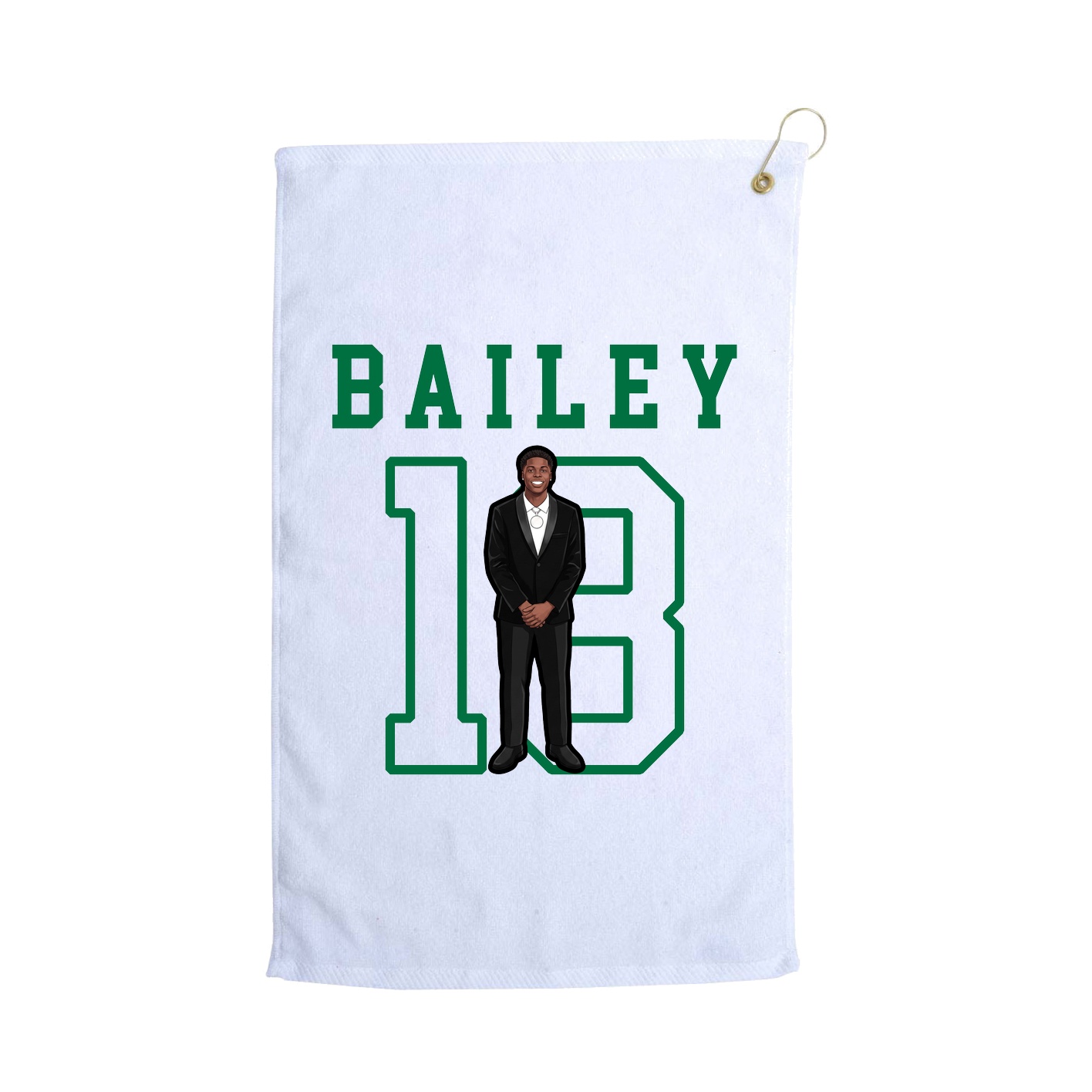 Golf Towel — Shirsey in White