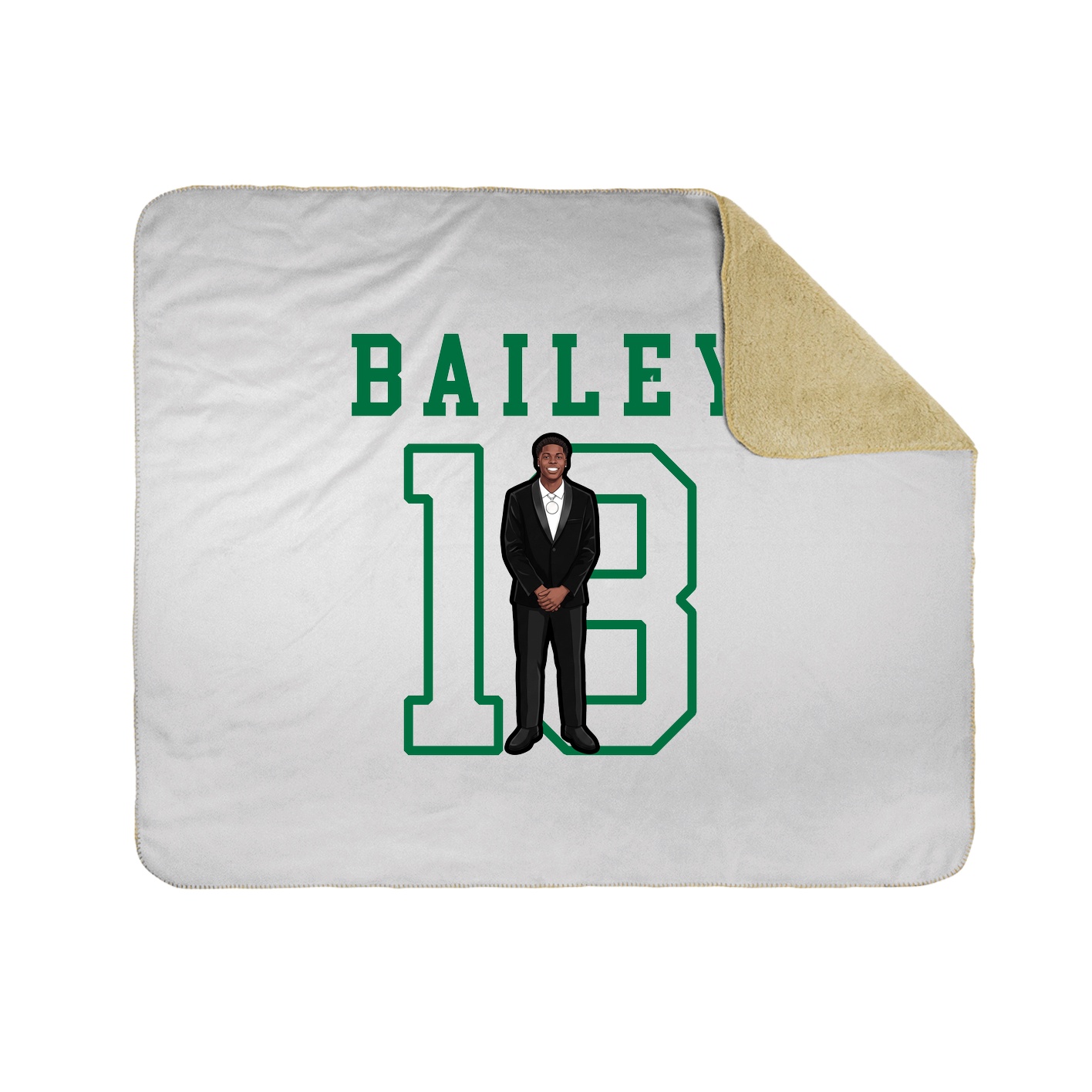 Throw Blanket — Shirsey in White