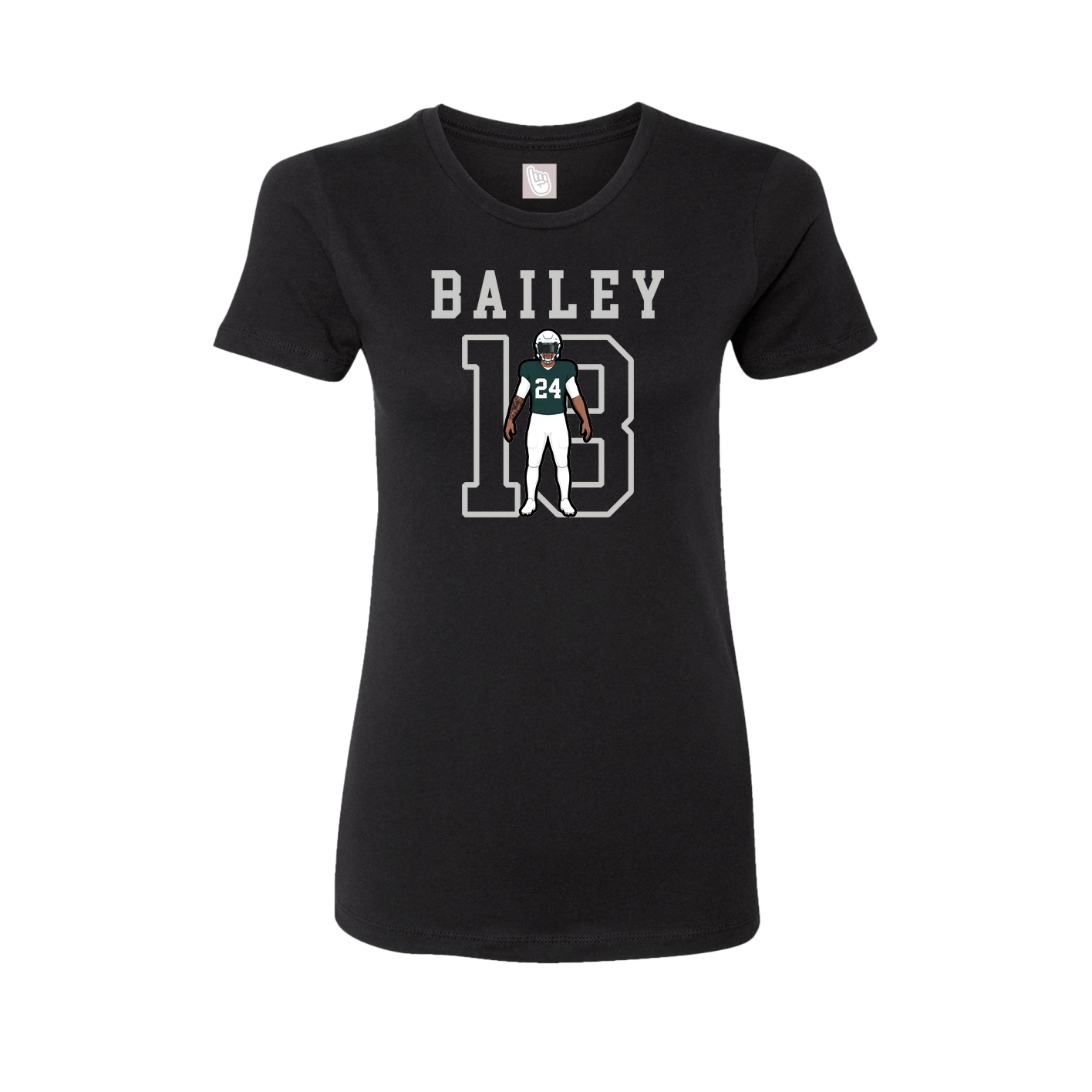Fitted Women's Tee — Shirsey in Black