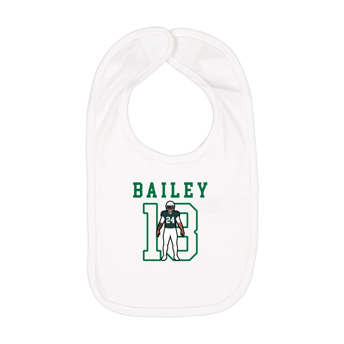 Infant Bib — Shirsey in White
