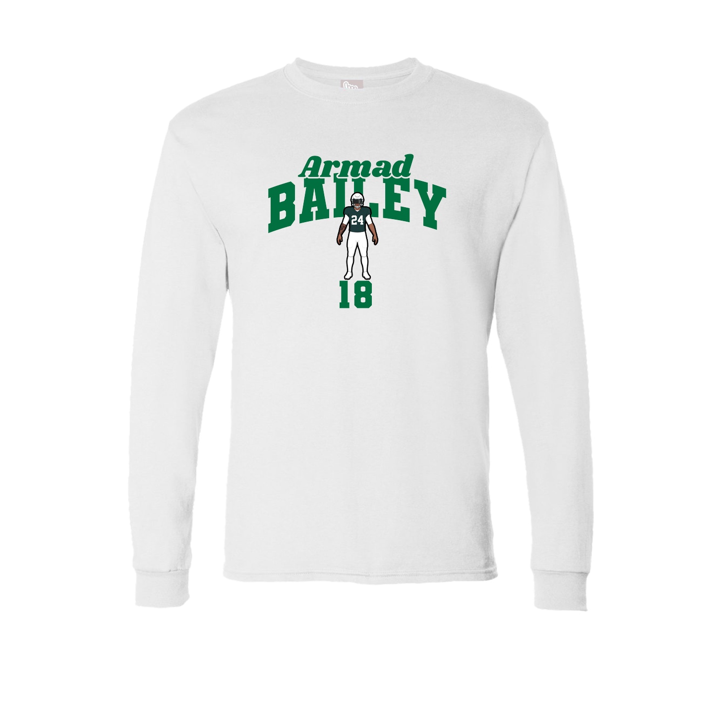 Long Sleeve Tee — Signature Arch in White