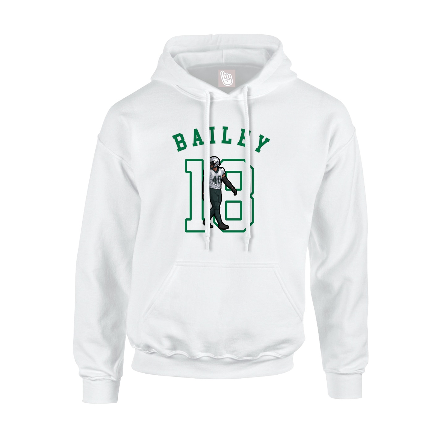 Youth Hoodie — Shirsey Arch in White