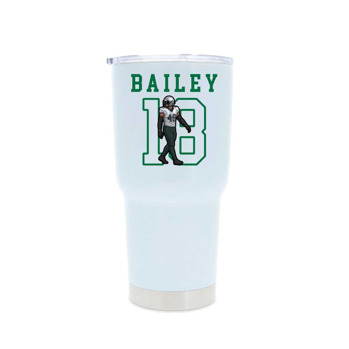 30oz Stainless Steel Tumbler — Shirsey in White