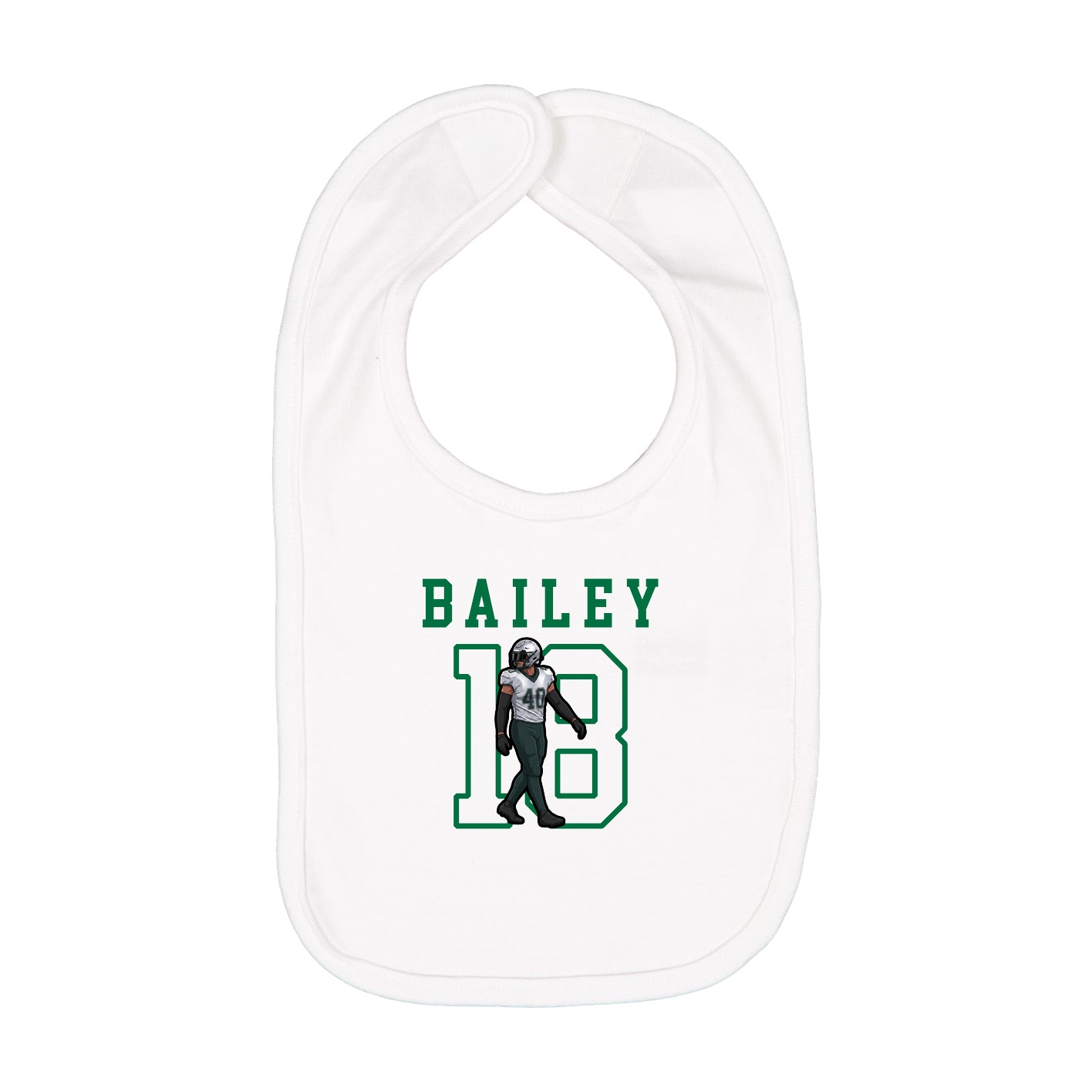 Infant Bib — Shirsey in White