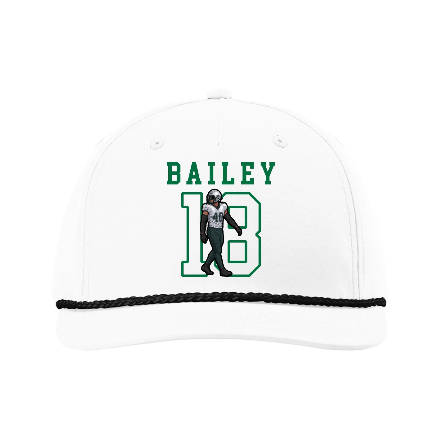 Five-Panel Classic Rope Cap — Shirsey in White