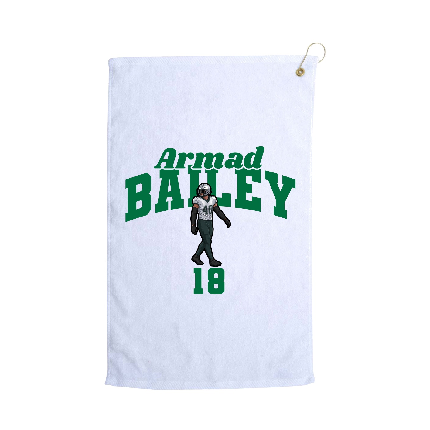 Golf Towel — Signature Arch in White
