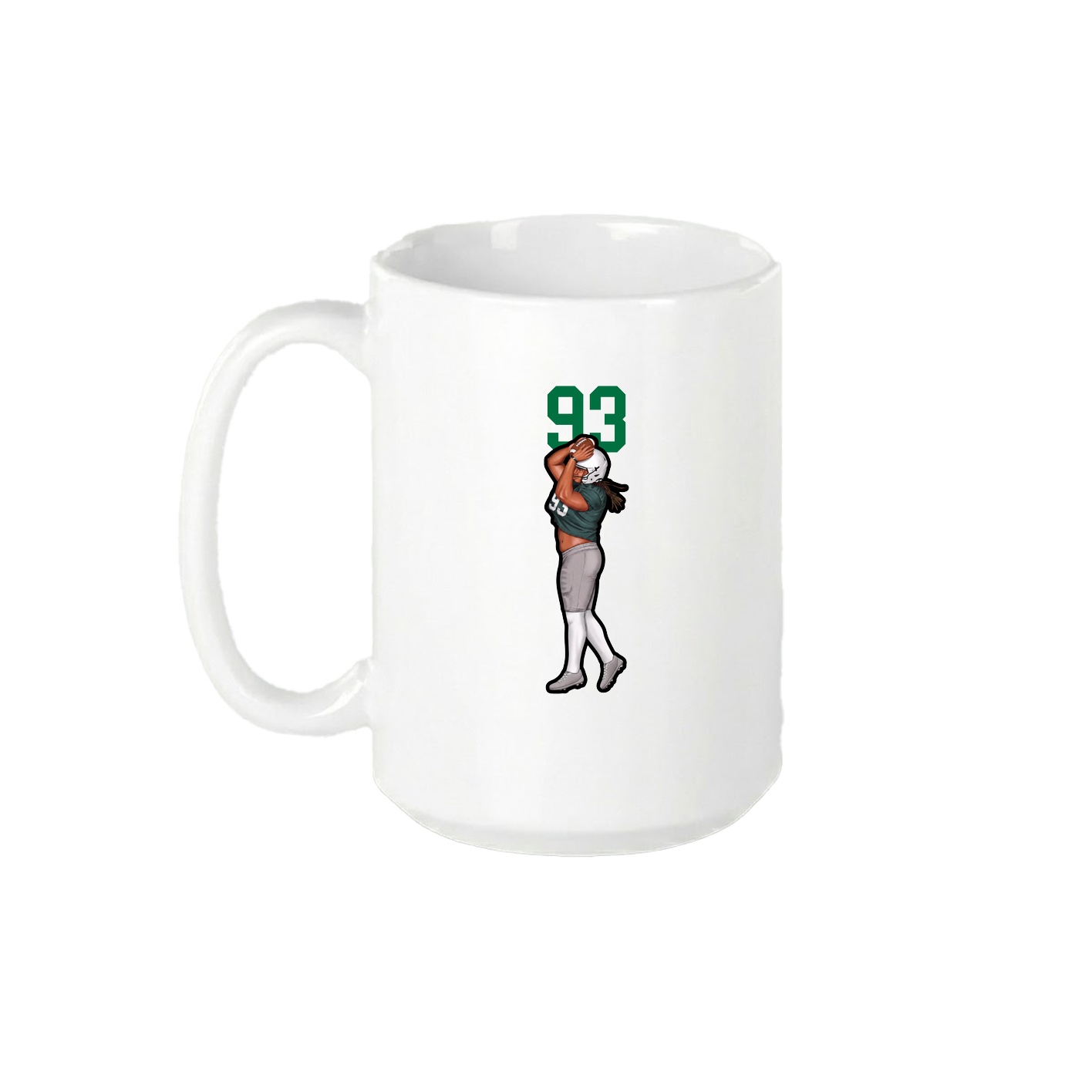 15oz Coffee Mug — Number Top in White