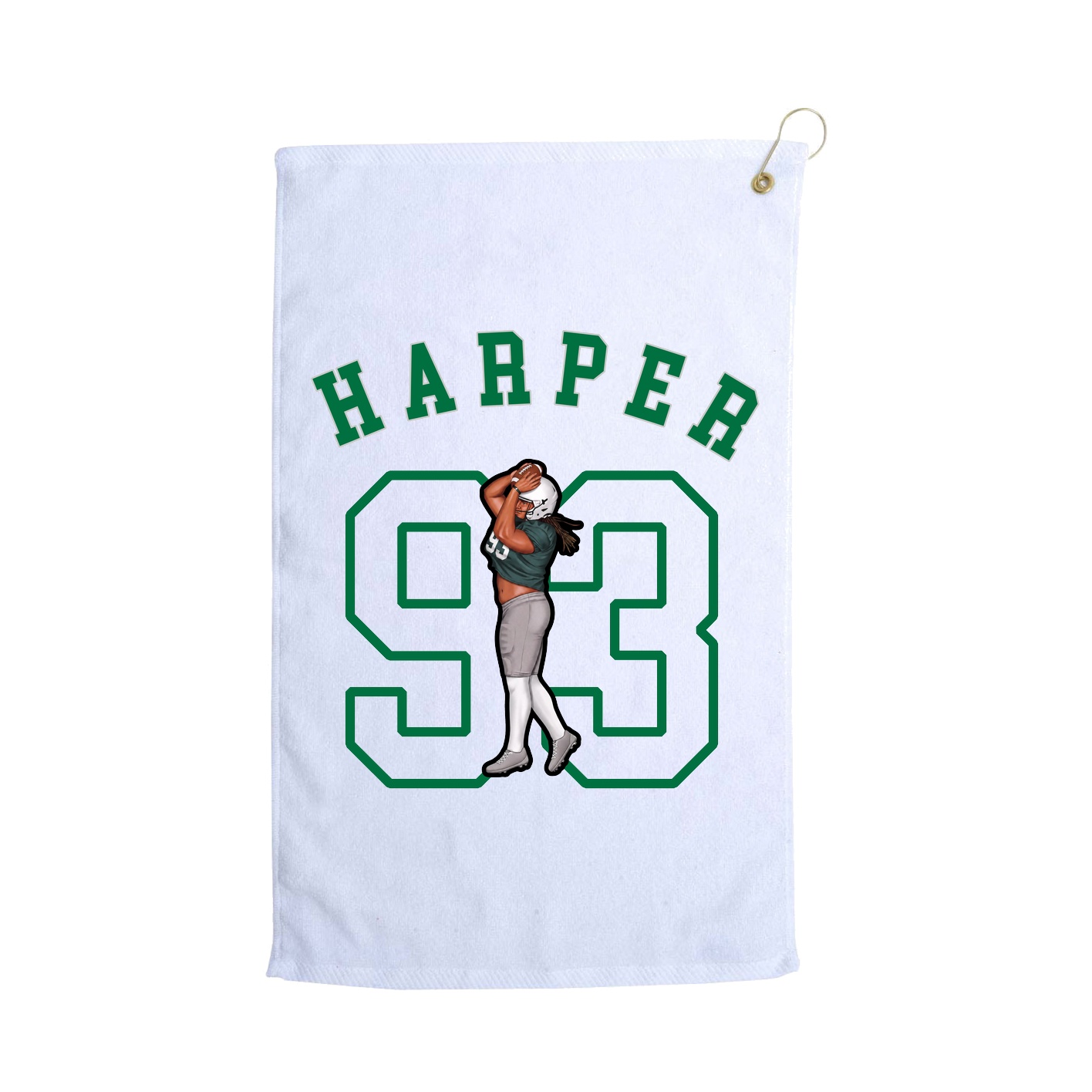 Golf Towel — Shirsey Arch in White