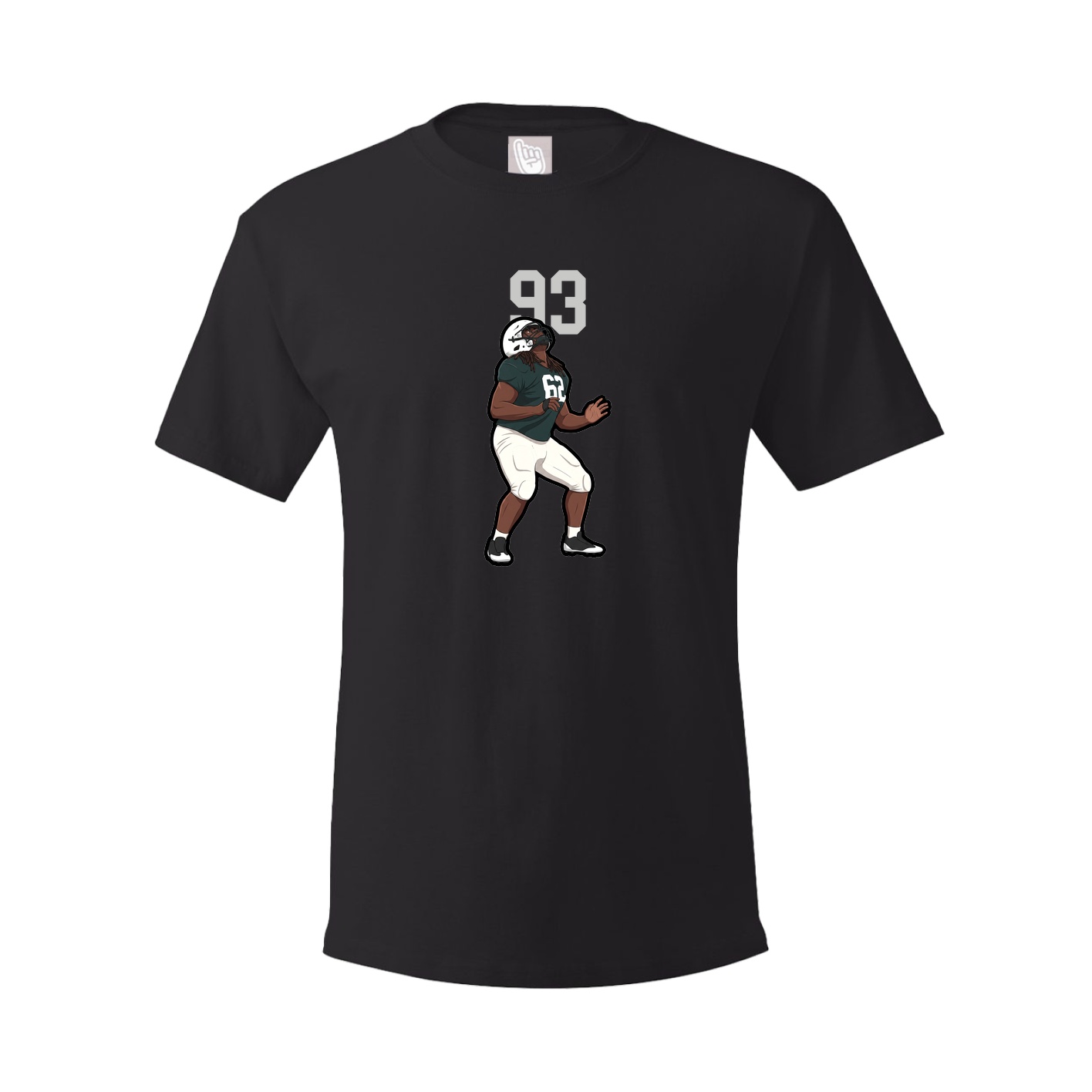 Youth Tee — Number Top in Black