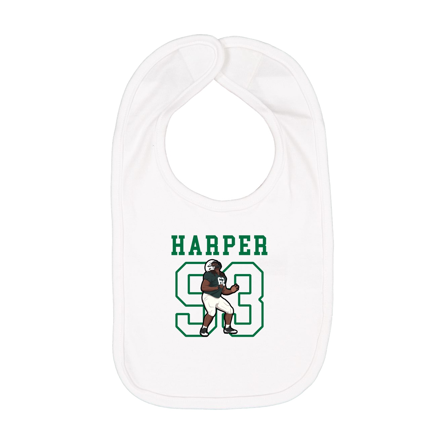 Infant Bib — Shirsey in White