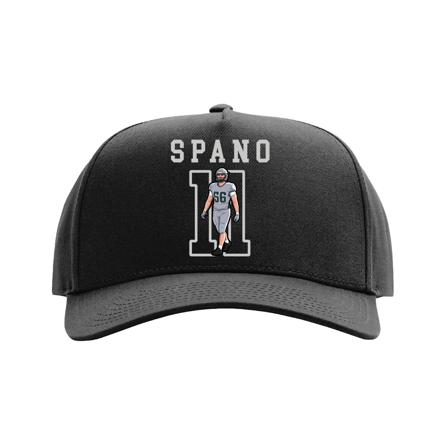 Full Fabric Five-Panel Champ Cap — Shirsey in Black