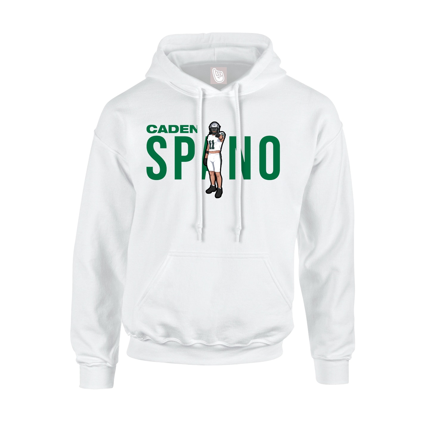 Hoodie — Player Name in White