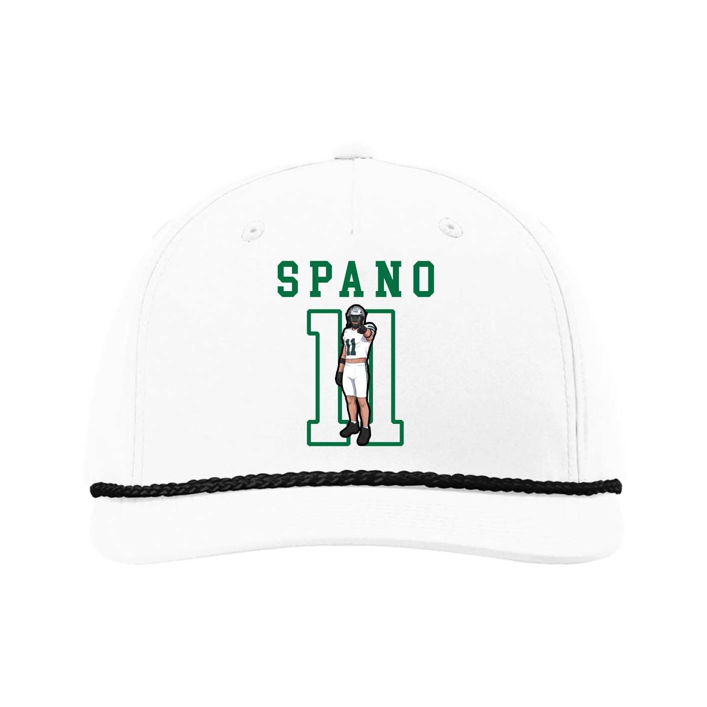 Five-Panel Classic Rope Cap — Shirsey in White