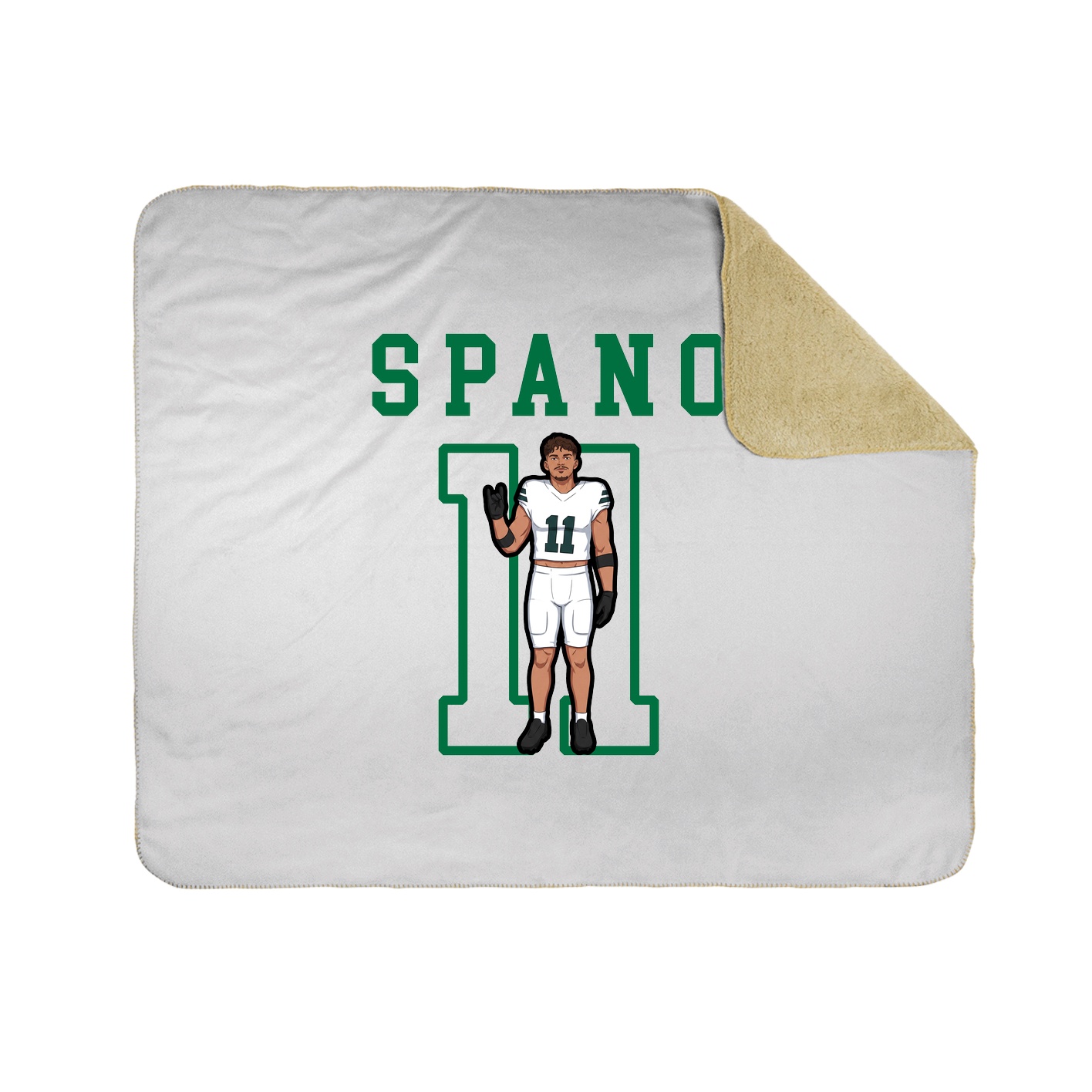 Throw Blanket — Shirsey in White