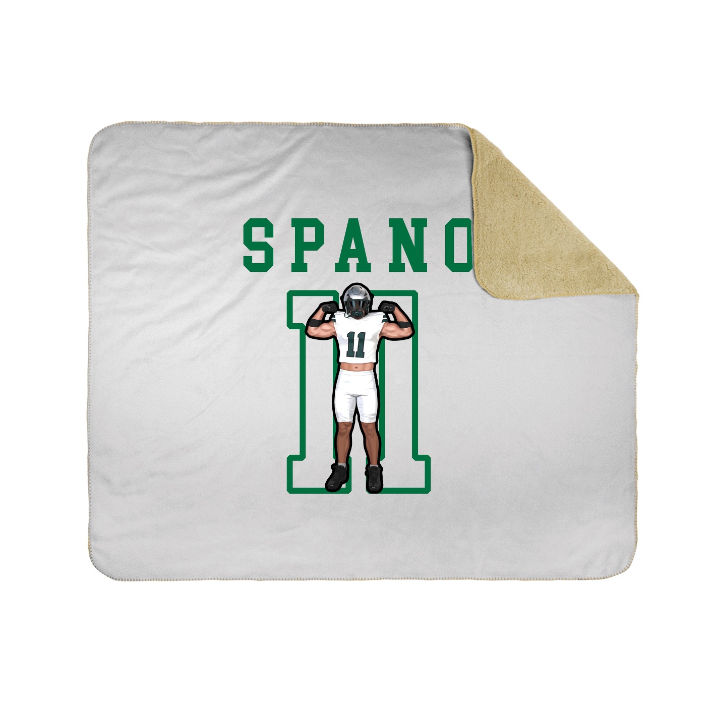 Throw Blanket — Shirsey in White