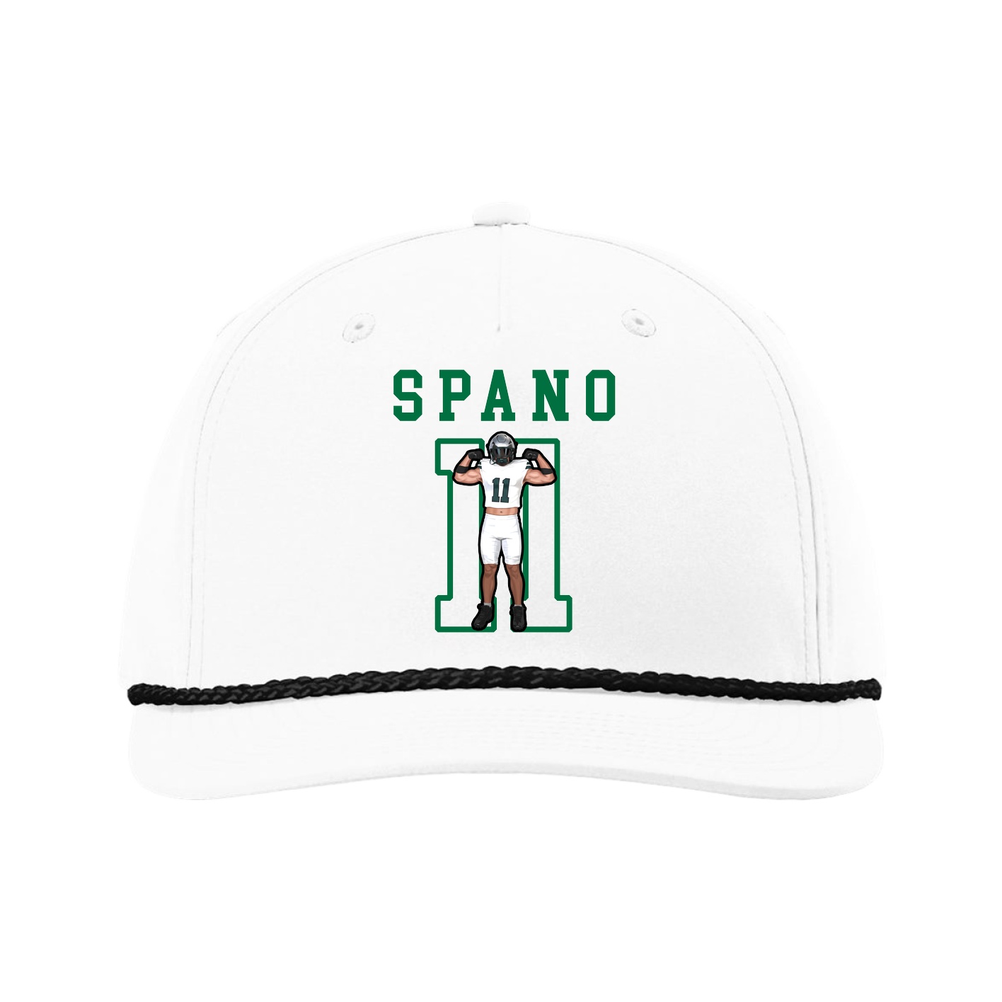 Five-Panel Classic Rope Cap — Shirsey in White