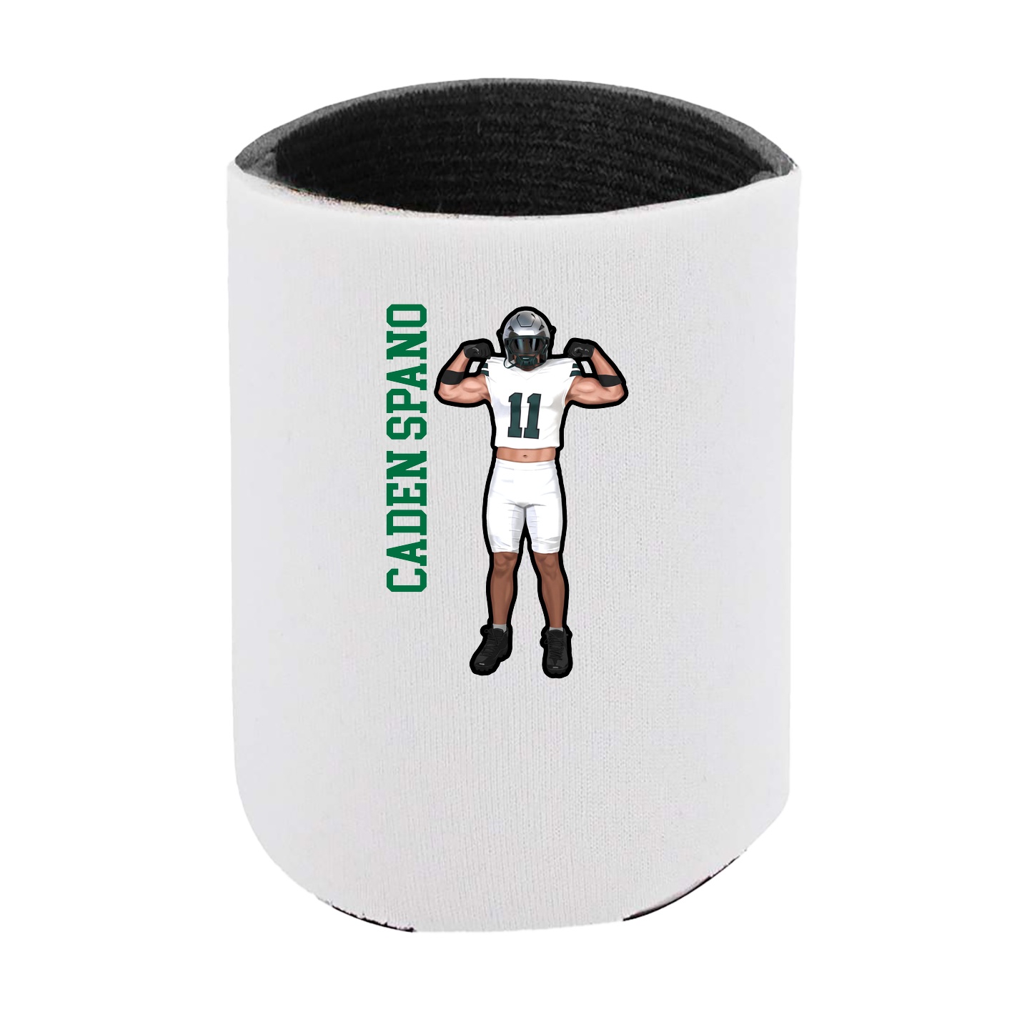 Can Holder — Name Vertical in White