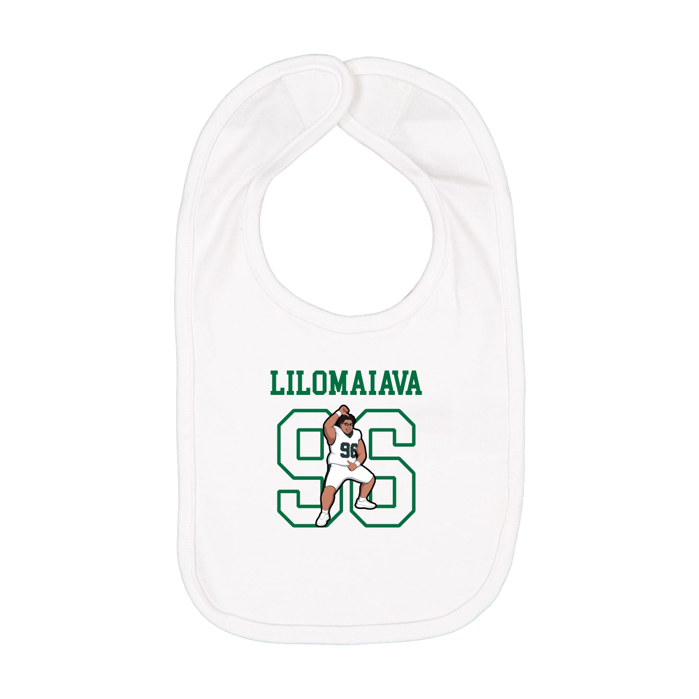 Infant Bib — Shirsey in White