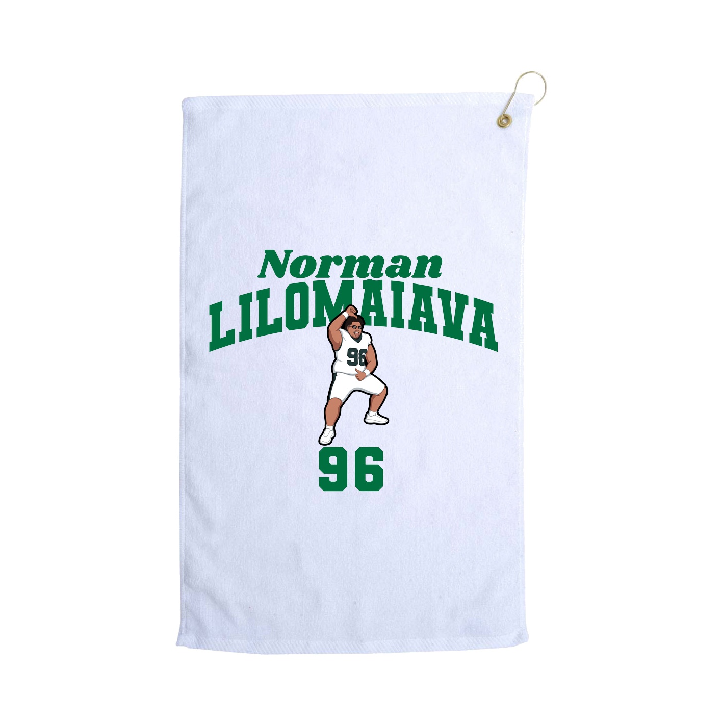 Golf Towel — Signature Arch in White