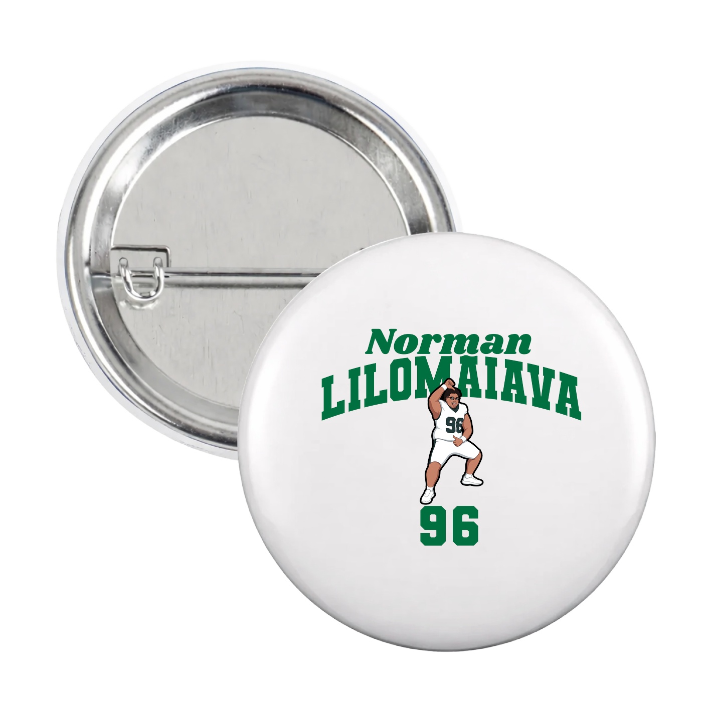 Game Day Button — Signature Arch in White