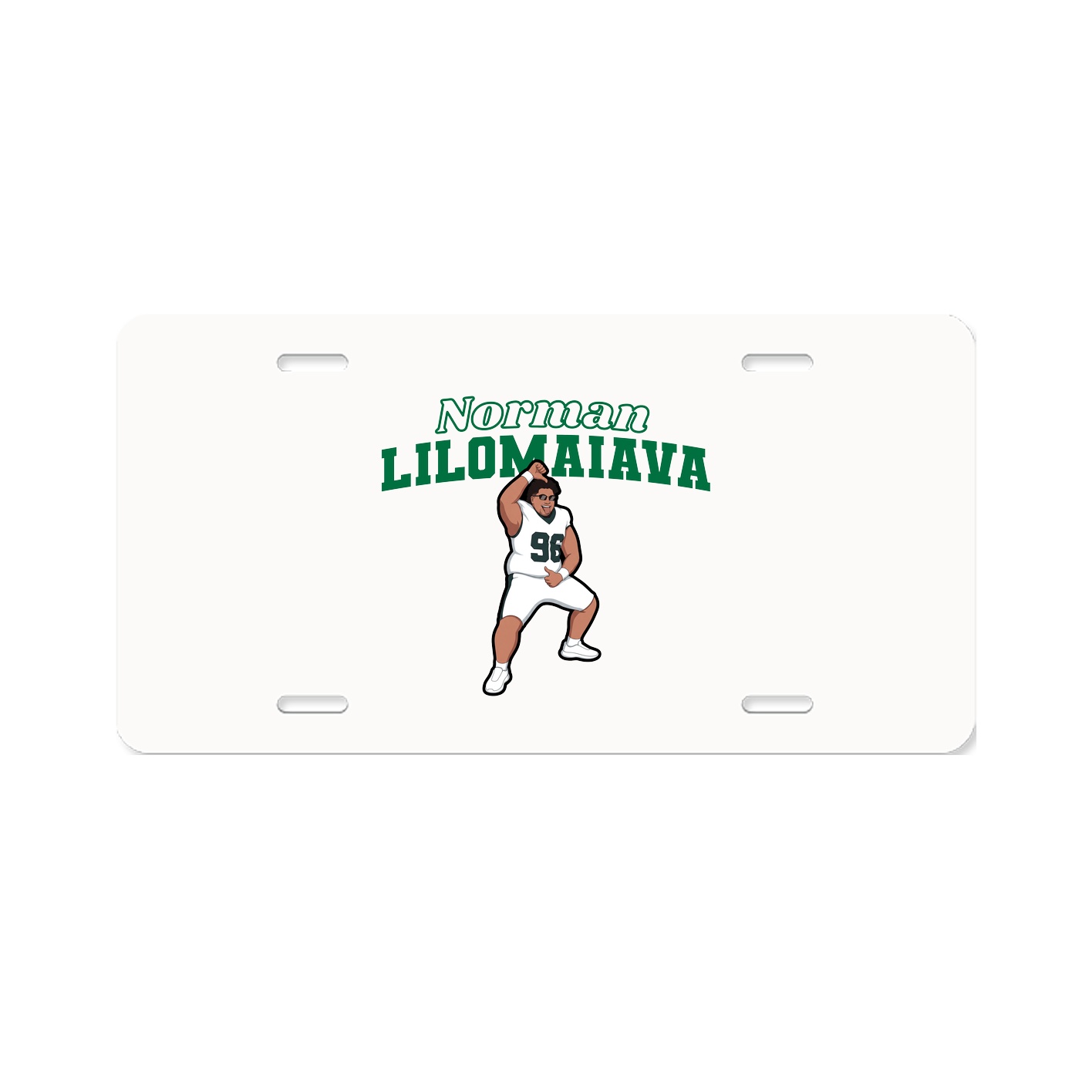 License Plate — Name Arch in Classic