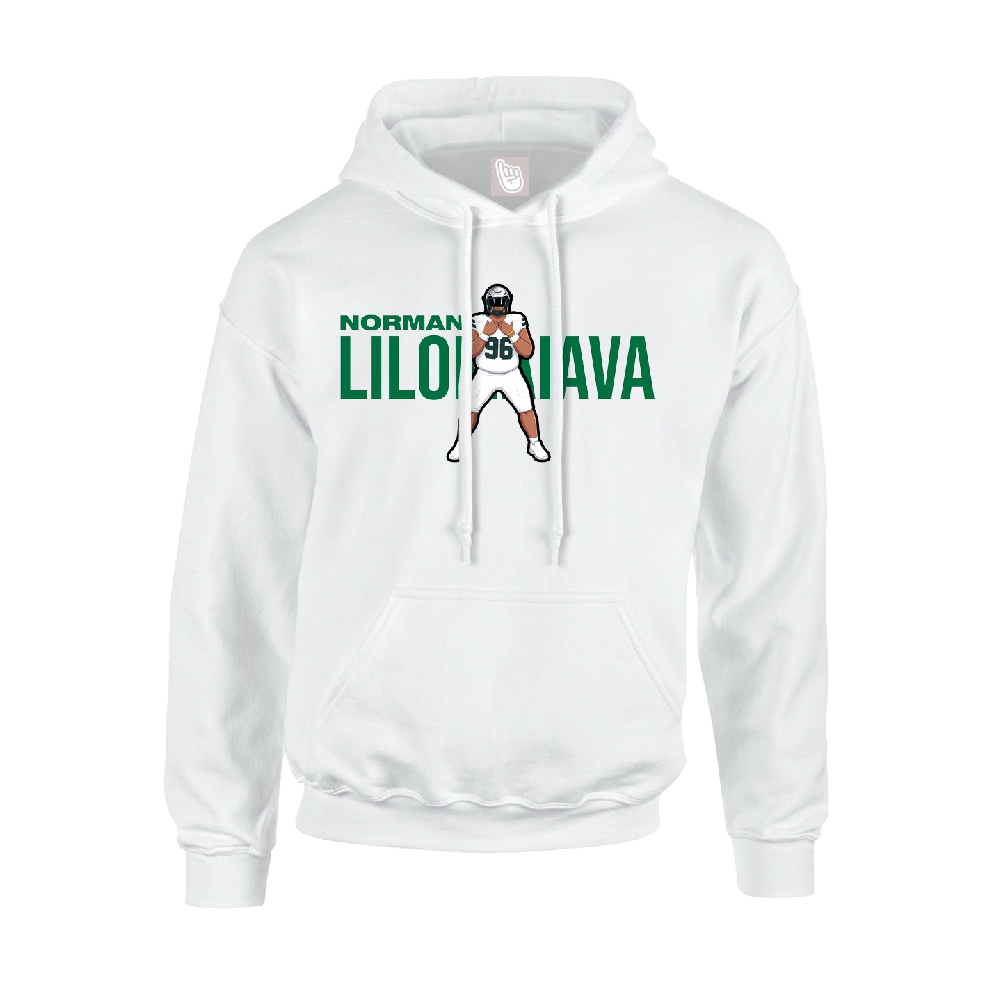 Hoodie — Player Name in White