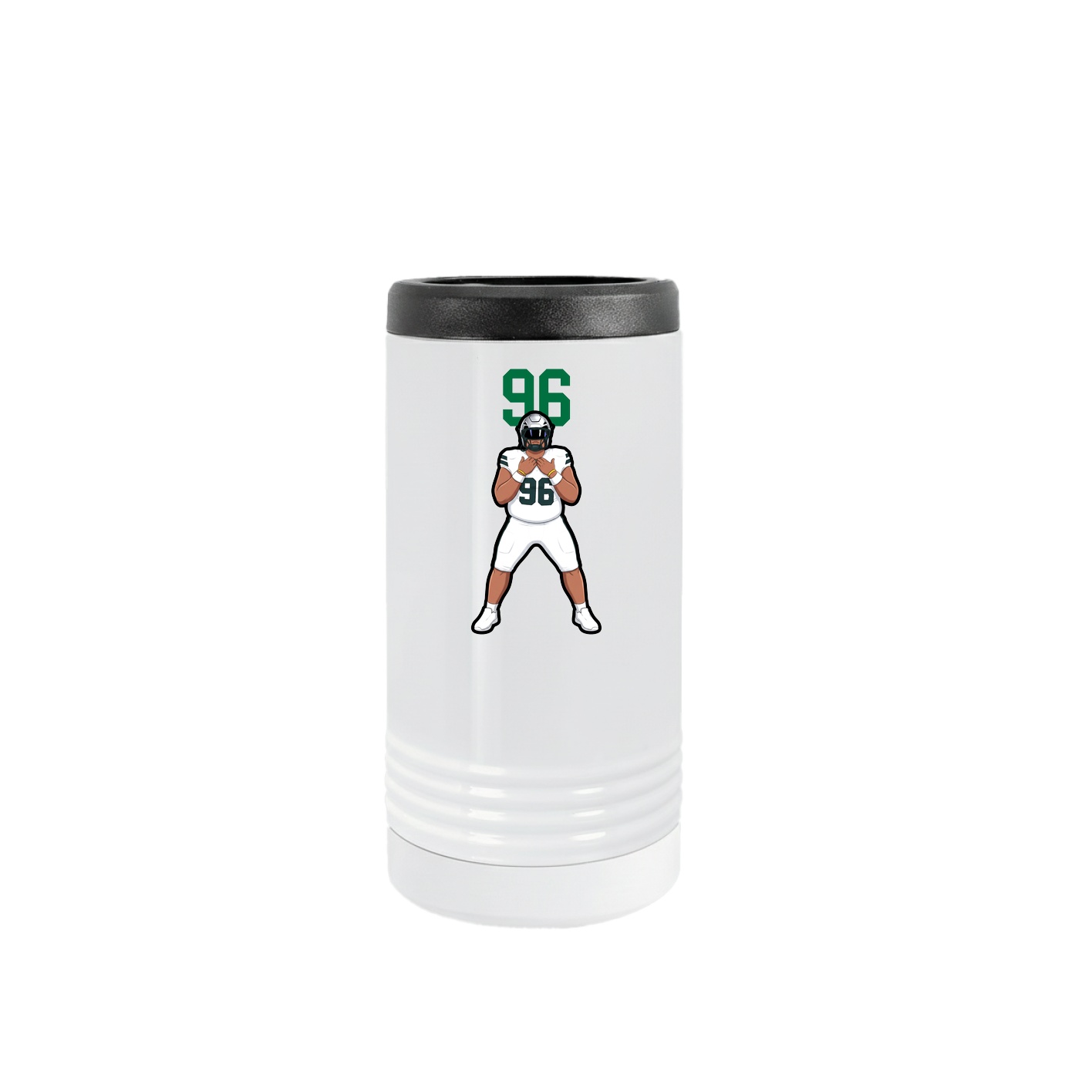 Slim Beverage Holder — Number Top in White