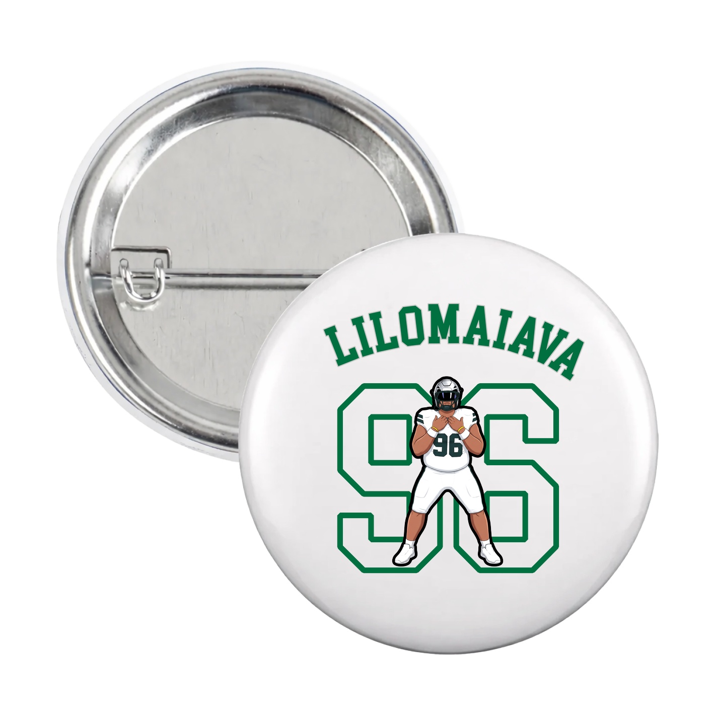 Game Day Button — Shirsey Arch in White