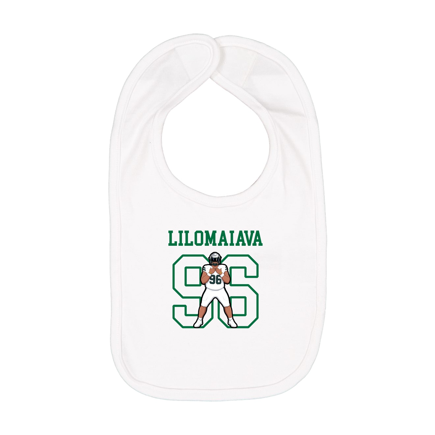 Infant Bib — Shirsey in White