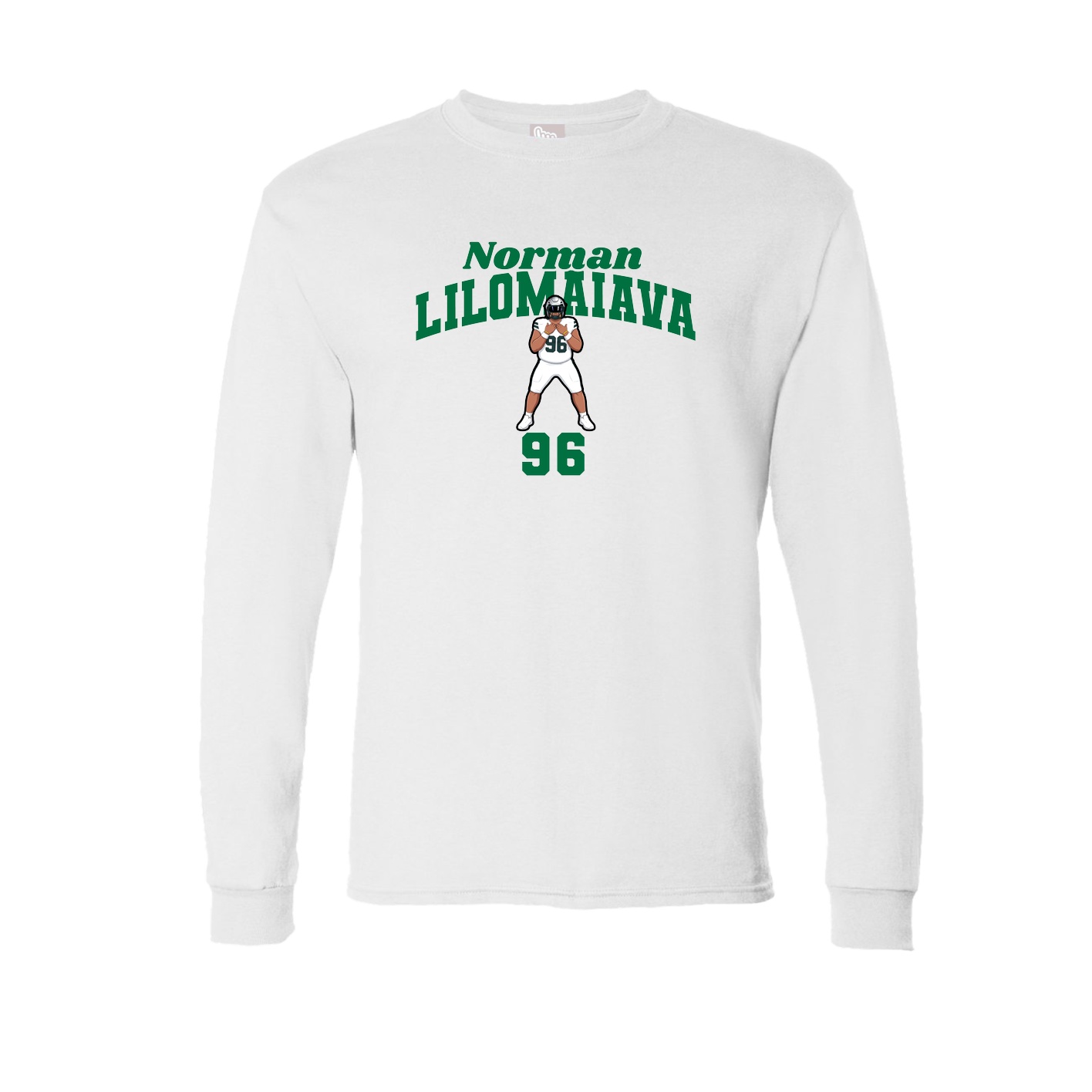 Long Sleeve Tee — Signature Arch in White