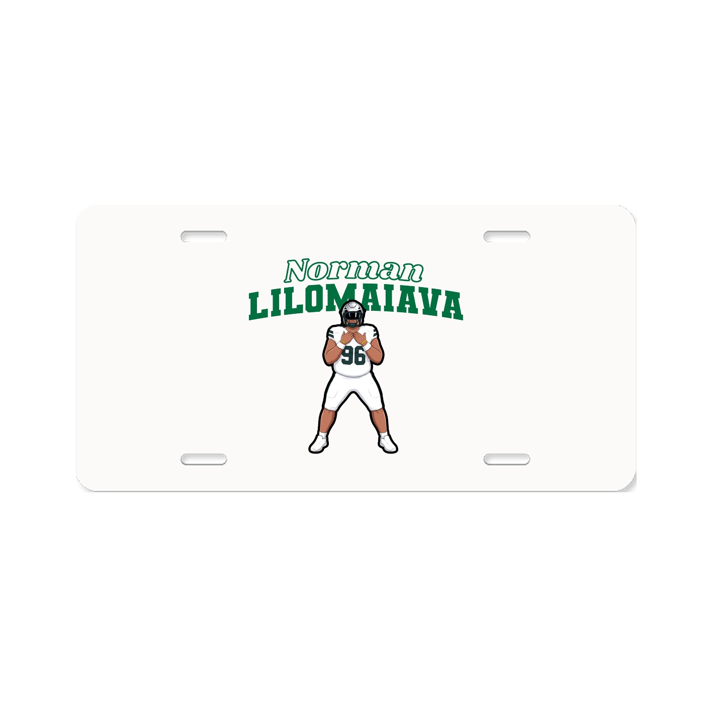 License Plate — Name Arch in Classic