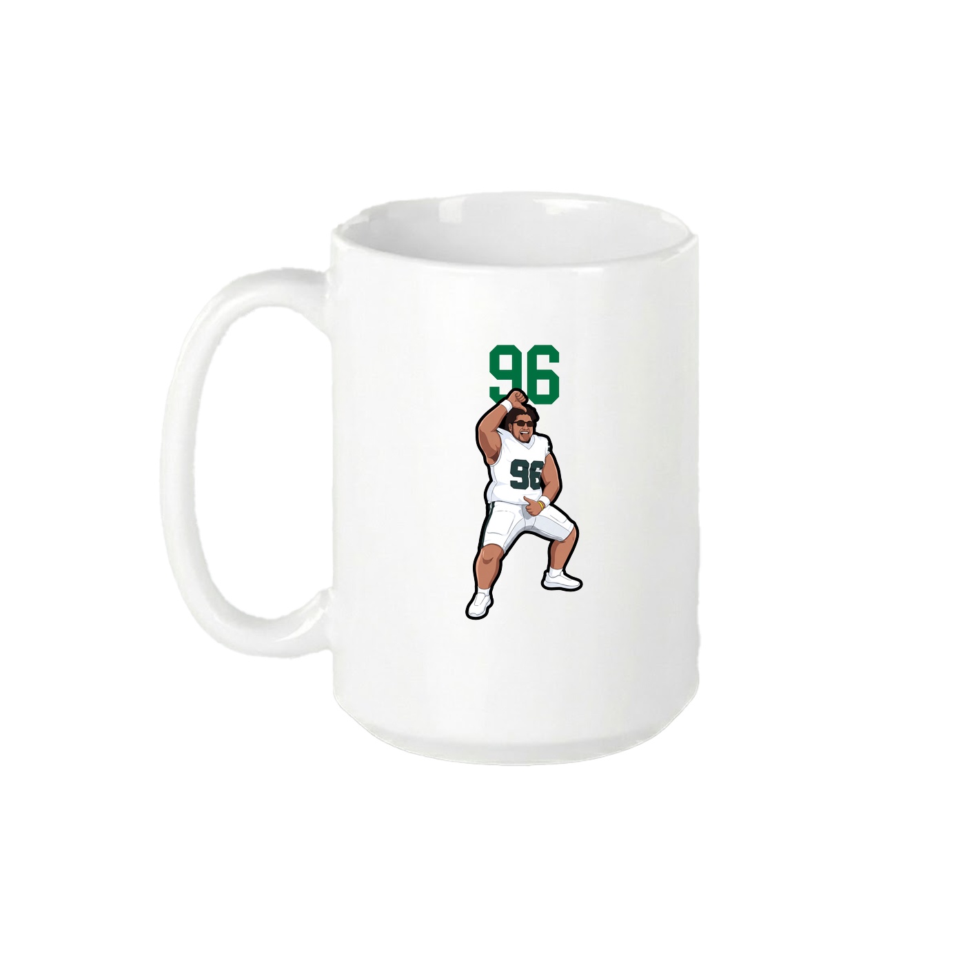 15oz Coffee Mug — Number Top in White