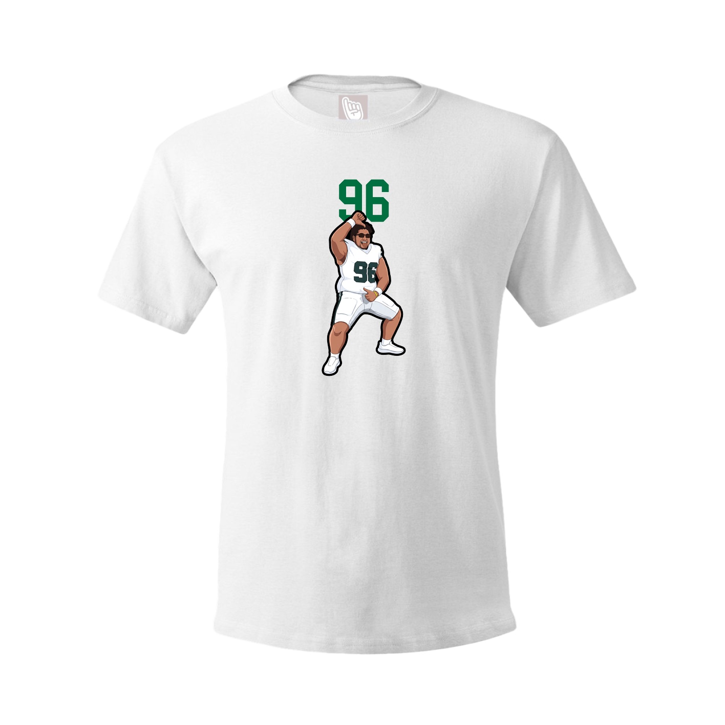 Youth Tee — Number Top in White