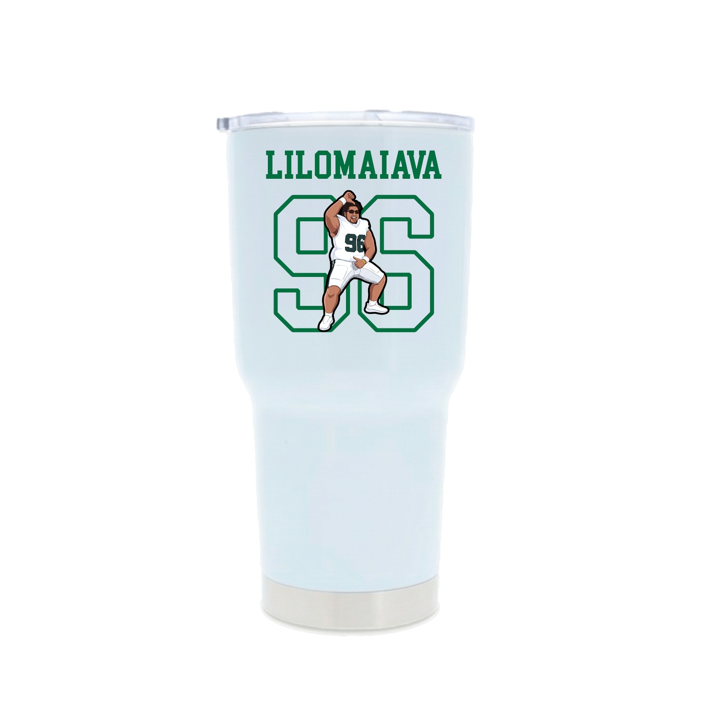 30oz Stainless Steel Tumbler — Shirsey in White