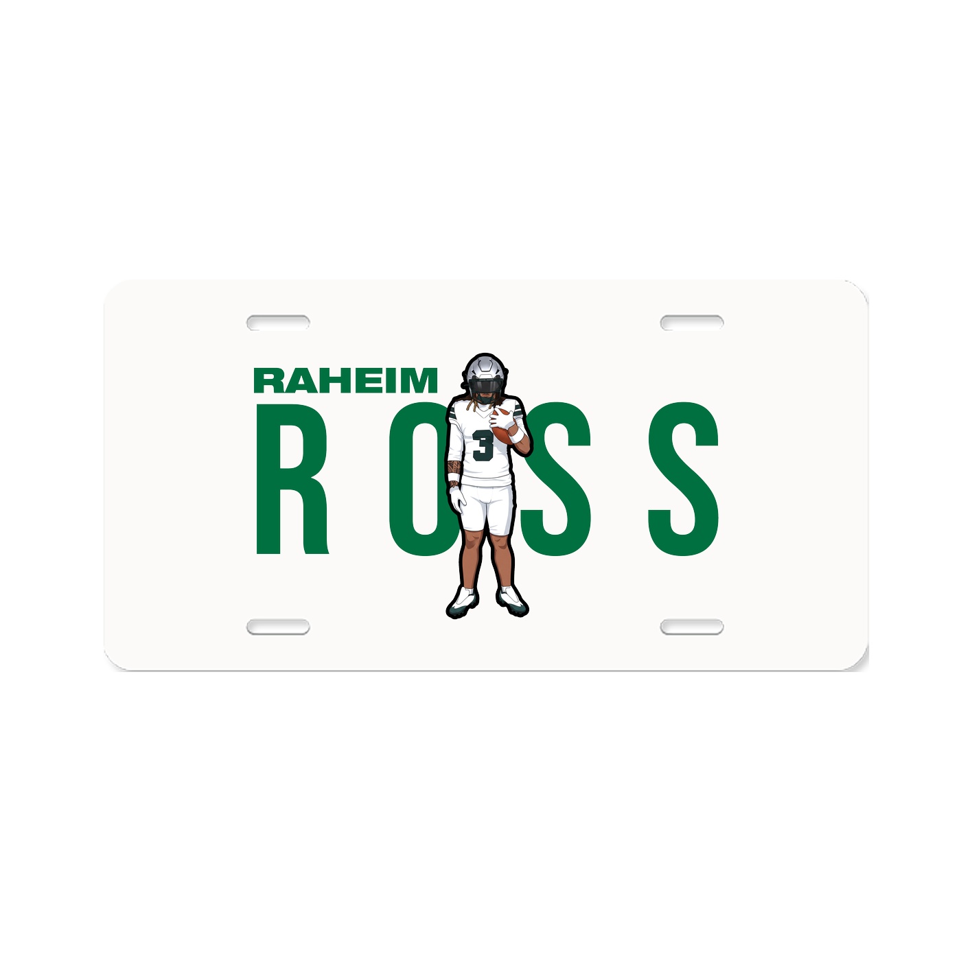 License Plate — Player Name in Classic