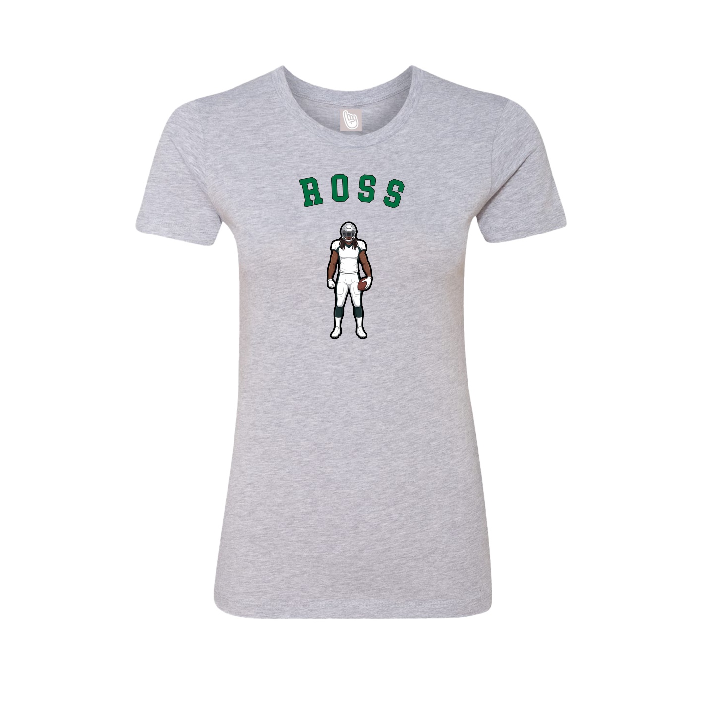 Fitted Women's Tee — Shirsey Arch in Grey