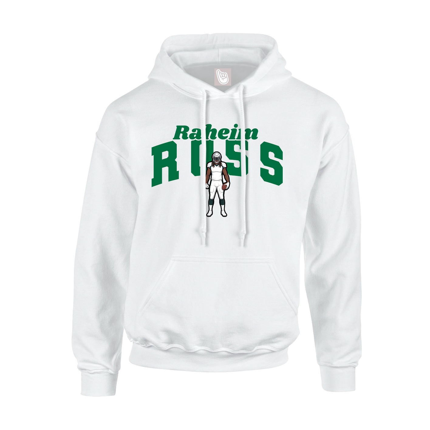 Hoodie — Signature Arch in White