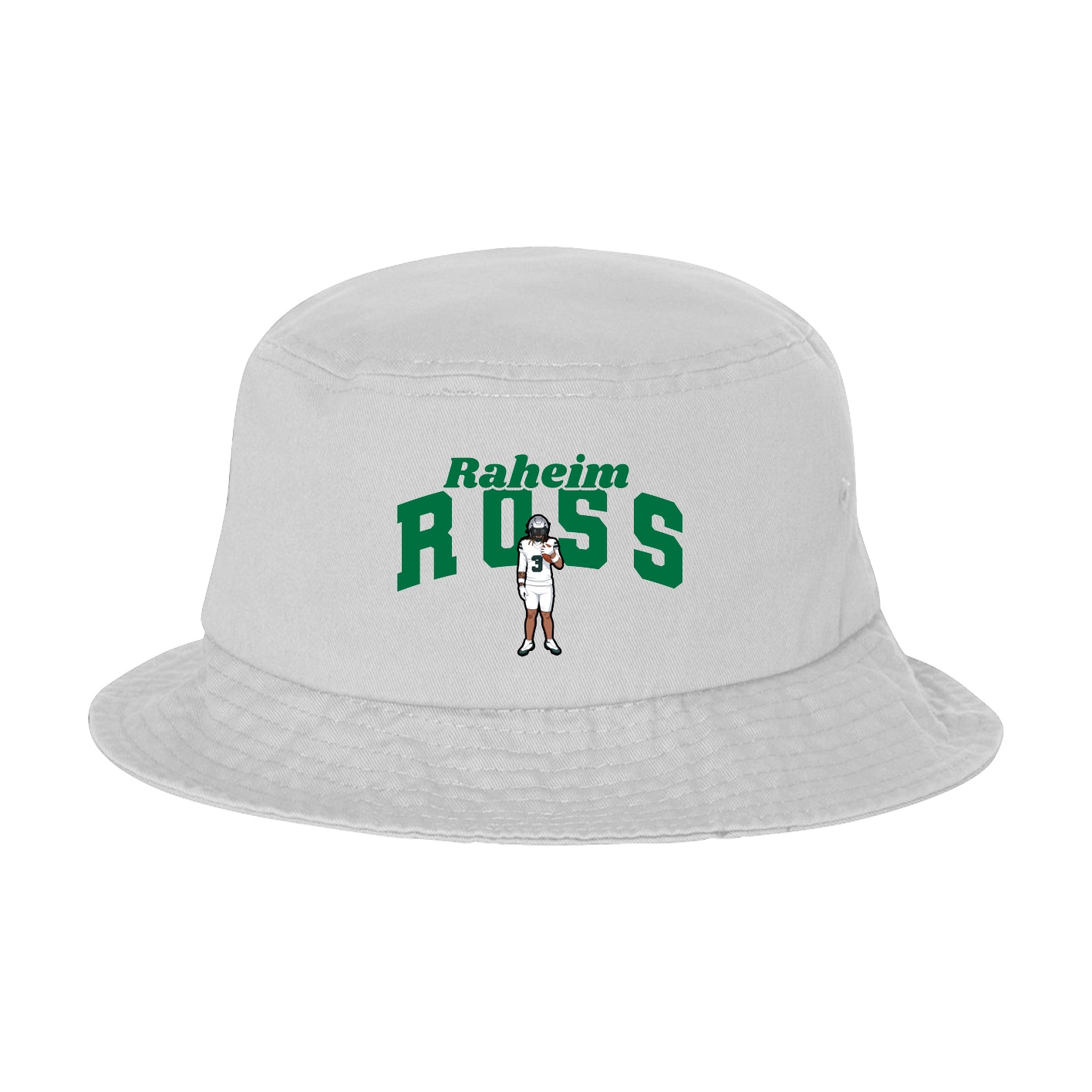 Bucket Cap — Signature Arch in White